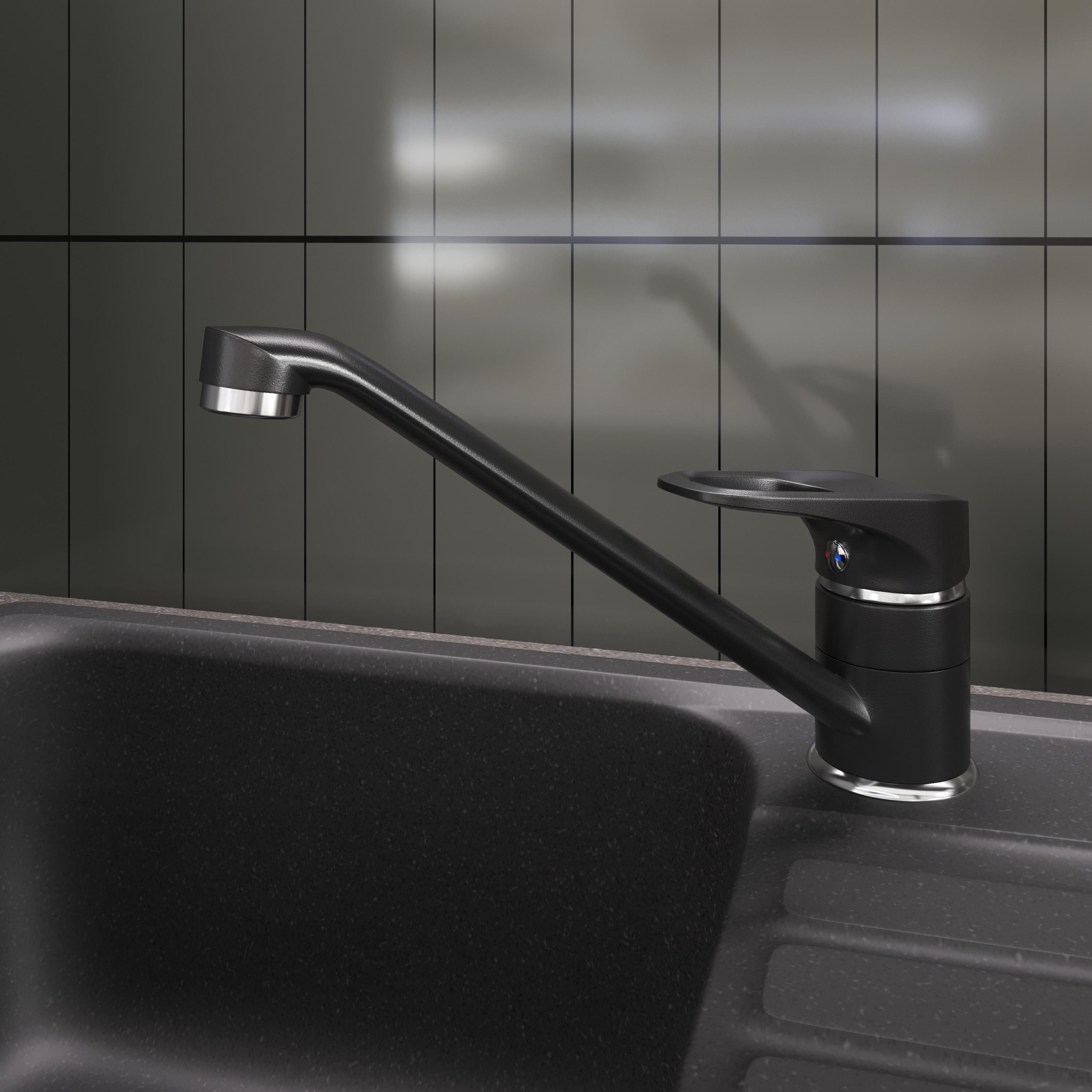 Смеситель для кухни Domaci Солерно UQ-004-07 уголь