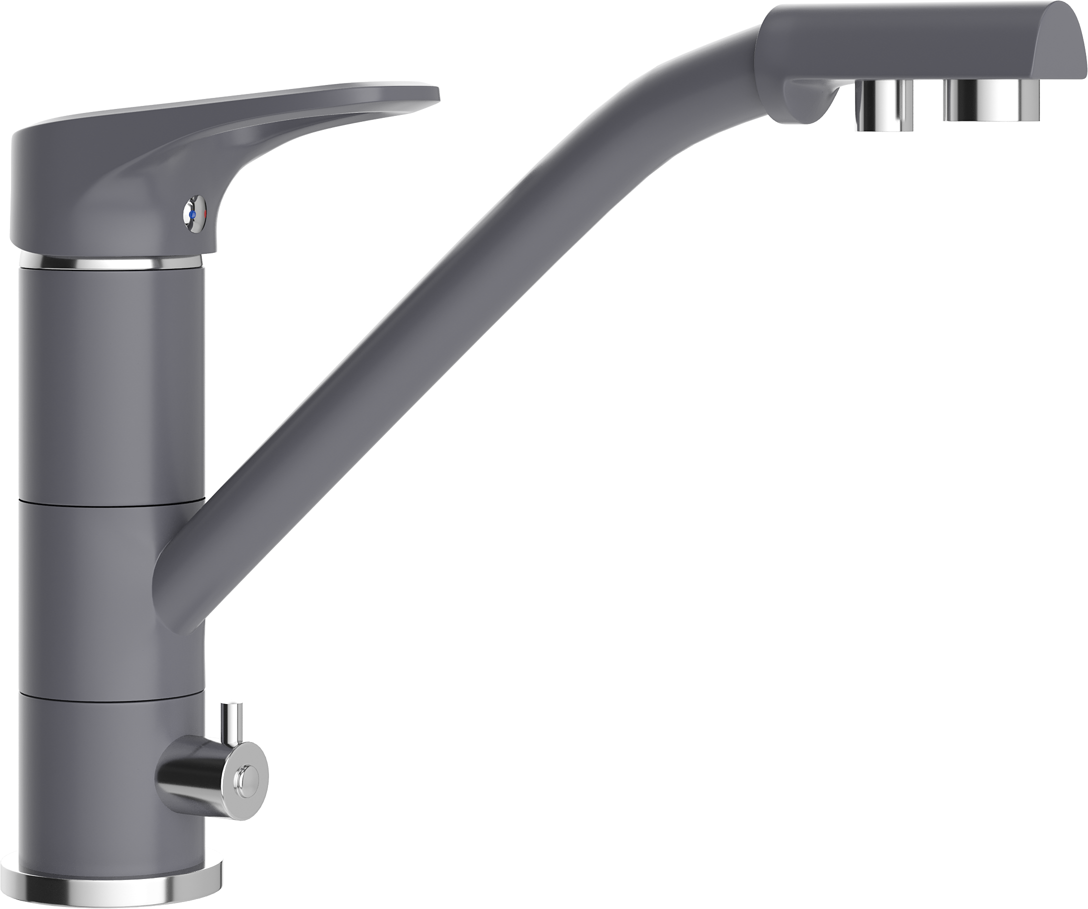 Смеситель для кухни Domaci Солерно UQ-010-05 бетон