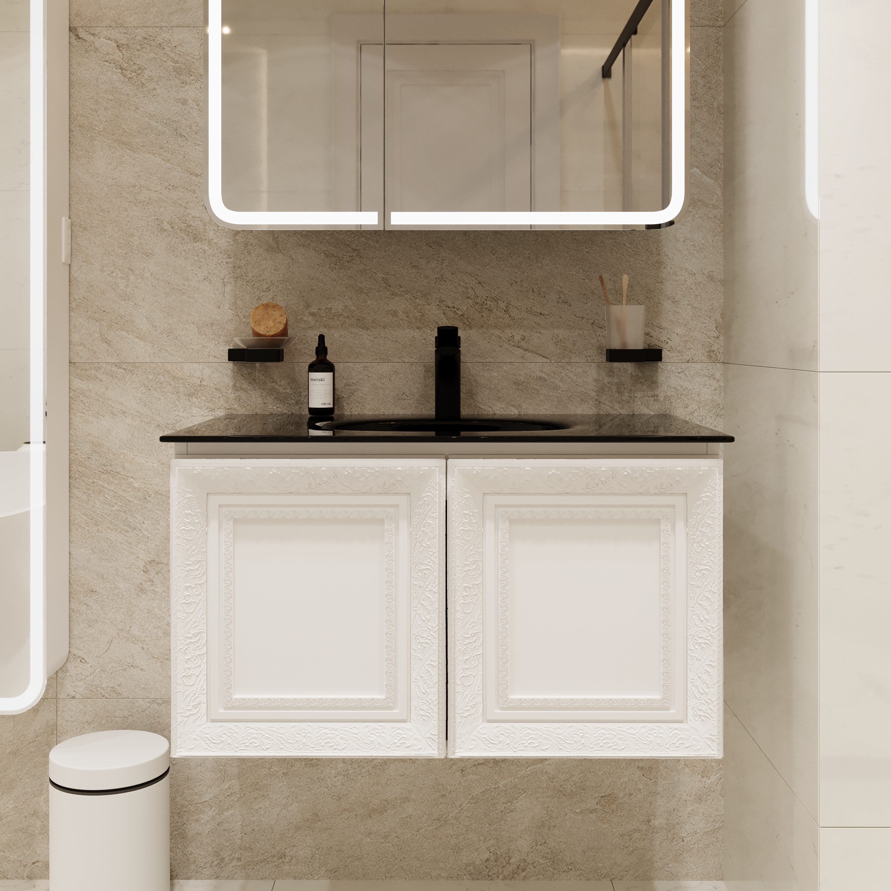 Тумба с раковиной Belinza Venturo 80