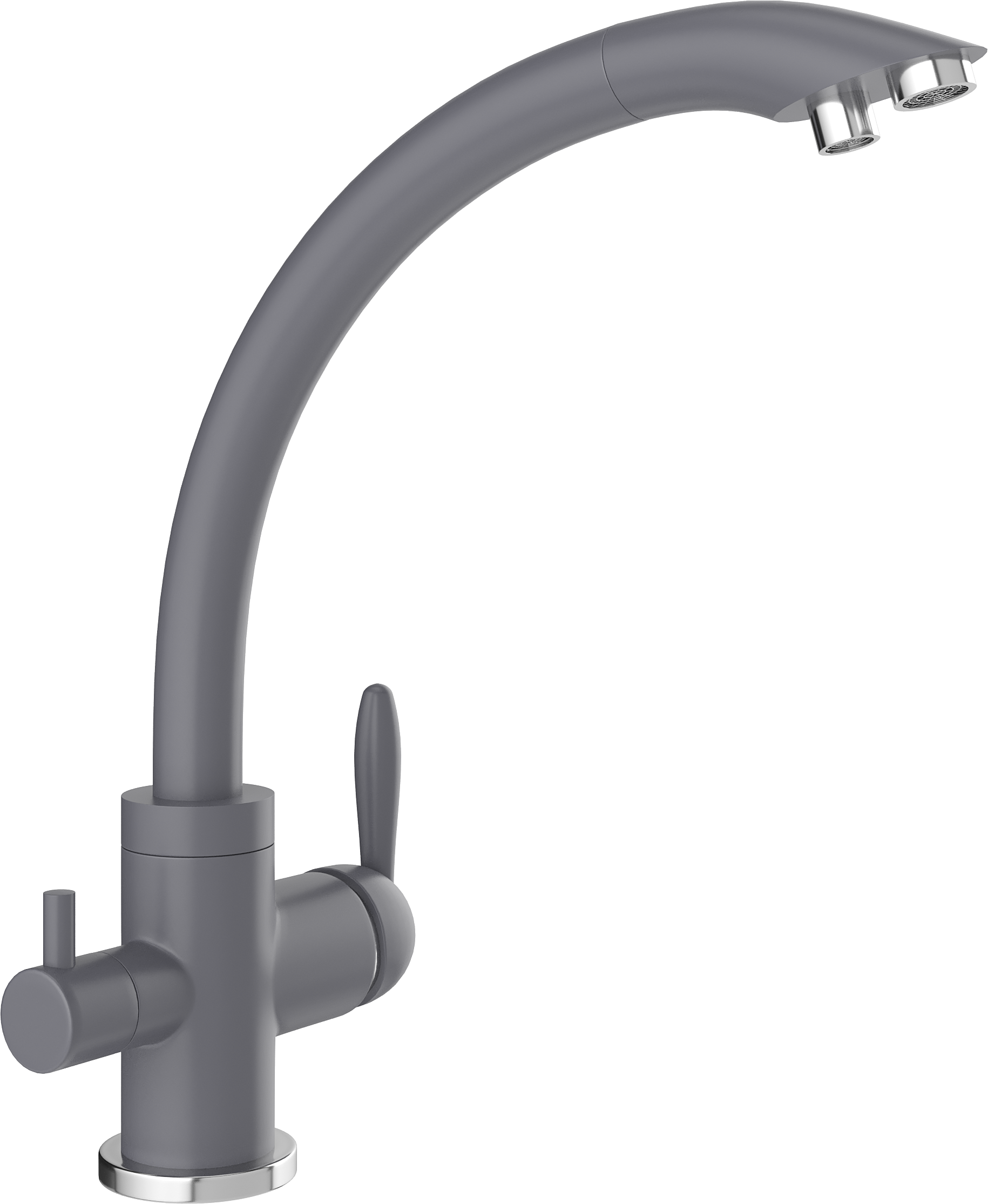 Смеситель для кухни Domaci Солерно UQ-017-05 бетон