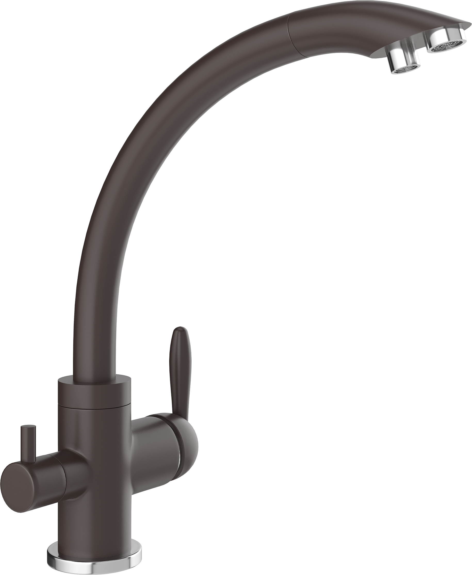 Смеситель для кухни Domaci Солерно UQ-017-06 трюфель