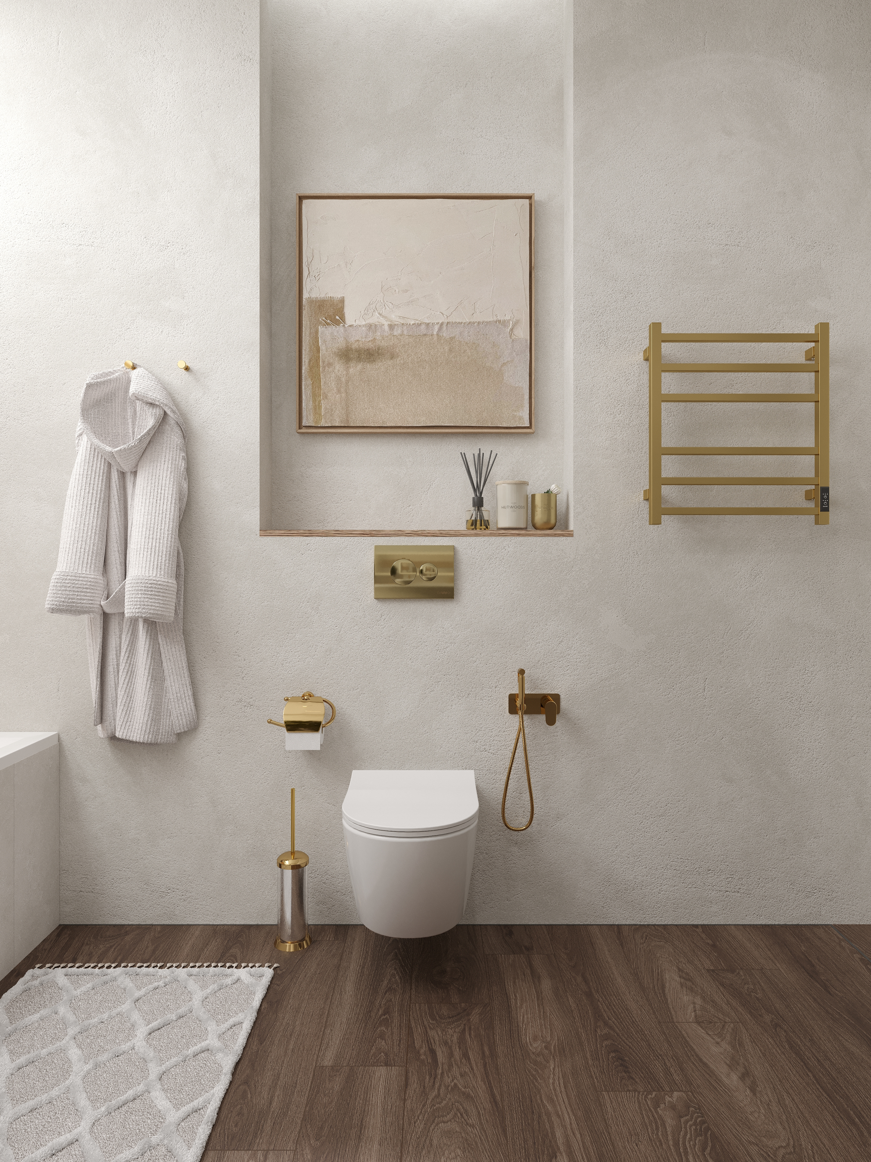 Крючок DEKOR BANYO Alina Gold A40 408 12 золото, на шурупах купить в Тамбове