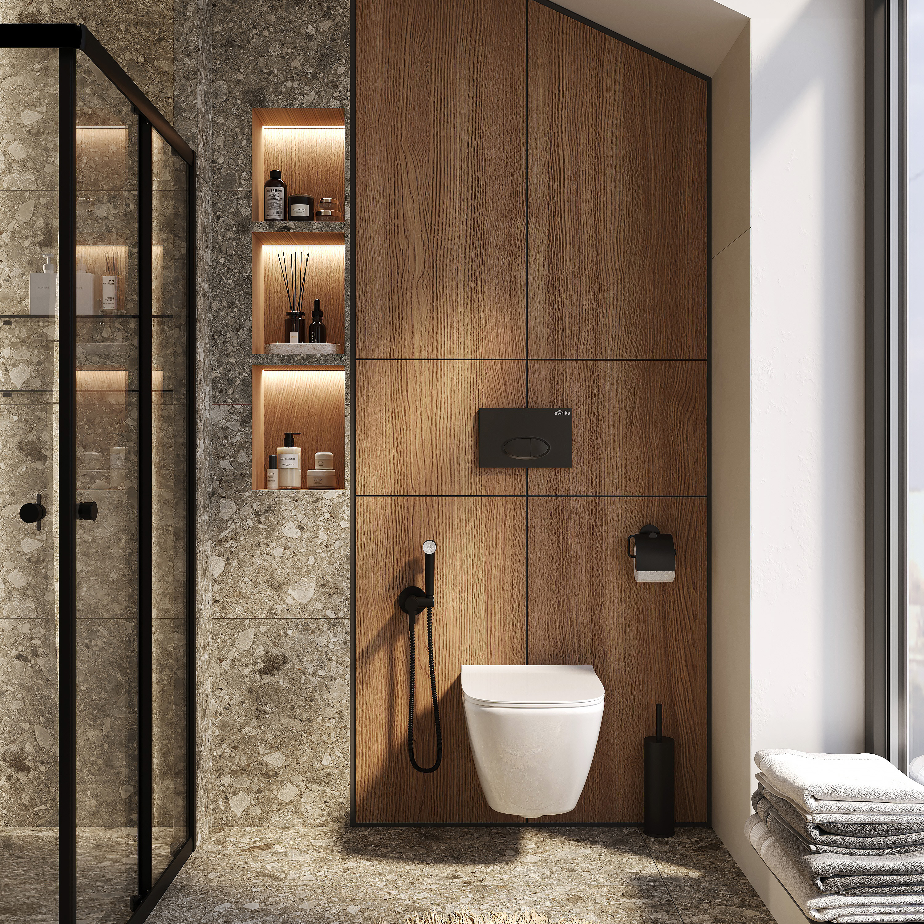 Ершик DEKOR BANYO Toilet Brushes 6001 01 02 04 чёрный купить в Тамбове