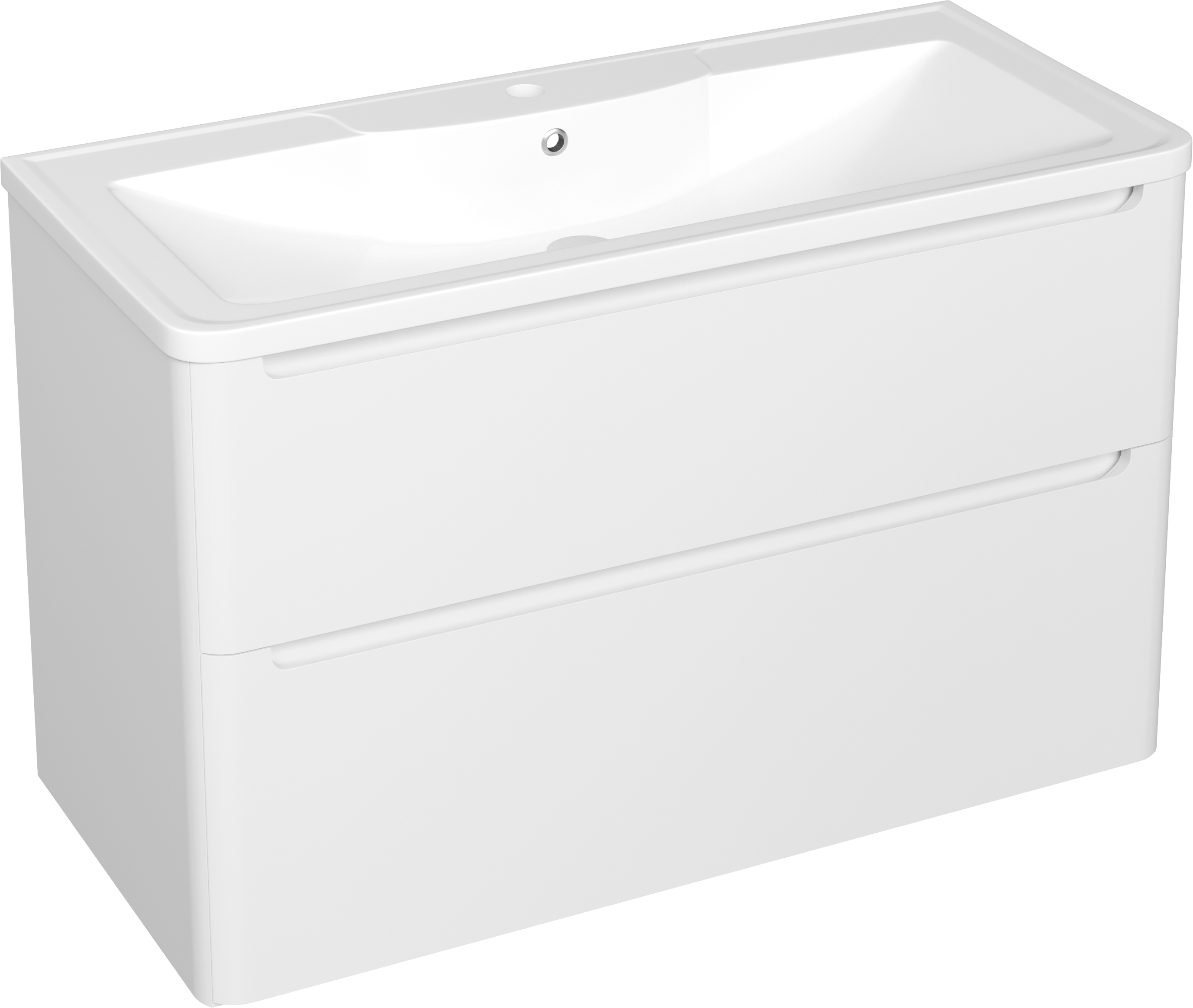 Тумба с раковиной STWORKI Монтре 100 белая