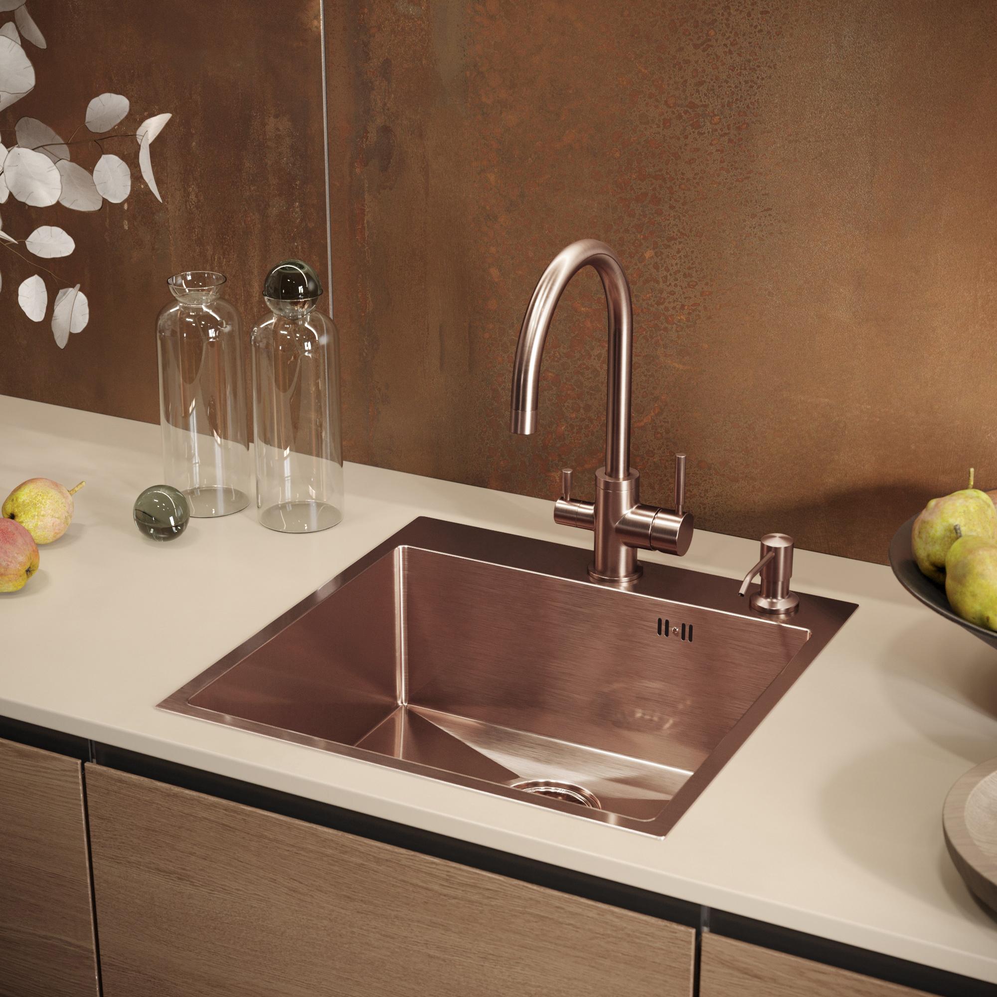 Дозатор для кухонной мойки Domaci Равенна 401 медь купить в Тамбове