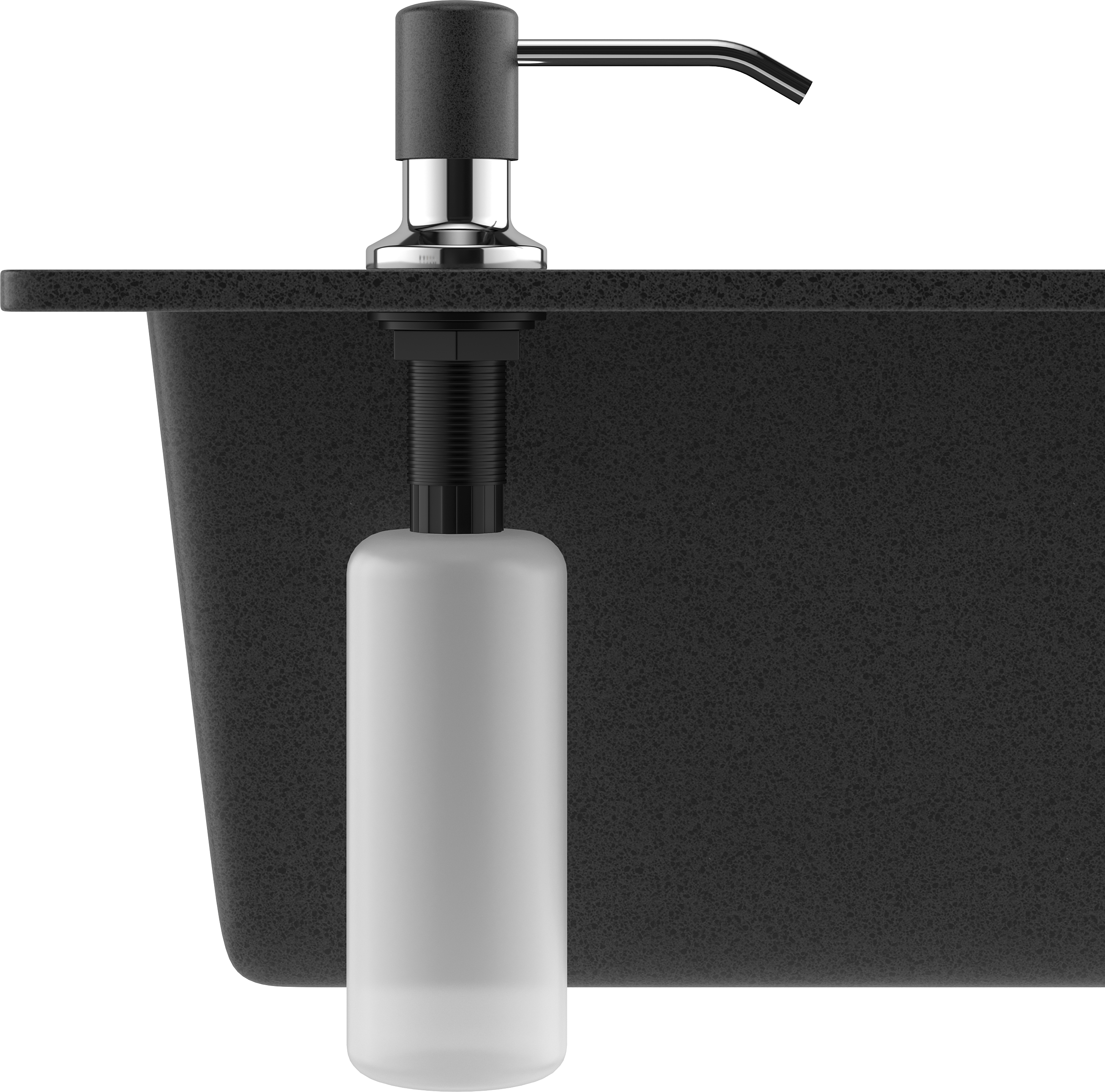 Дозатор для кухонной мойки Domaci Солерно 401 антрацит купить в Тамбове