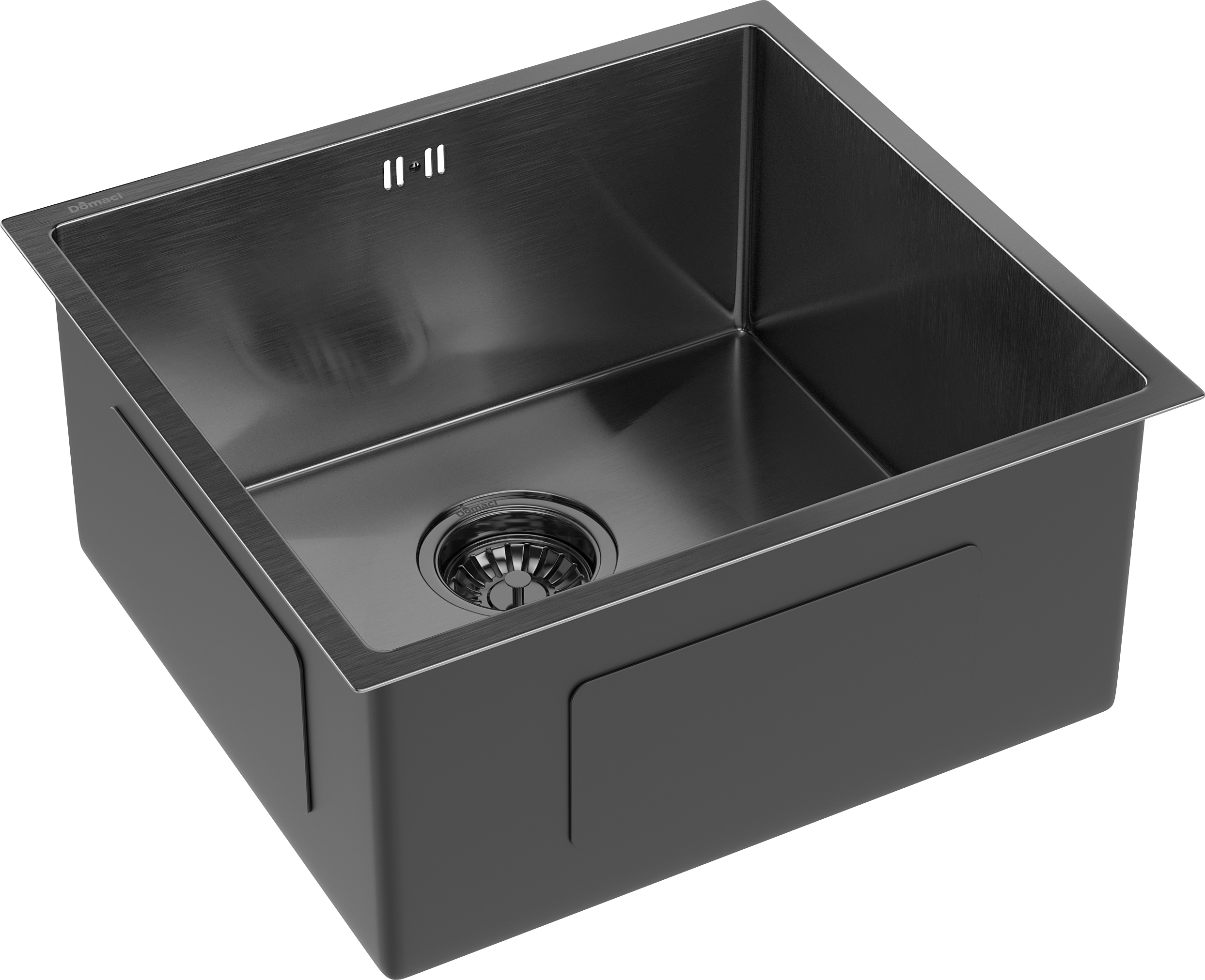 Мойка кухонная Domaci Равенна DMG4844 вороненая сталь