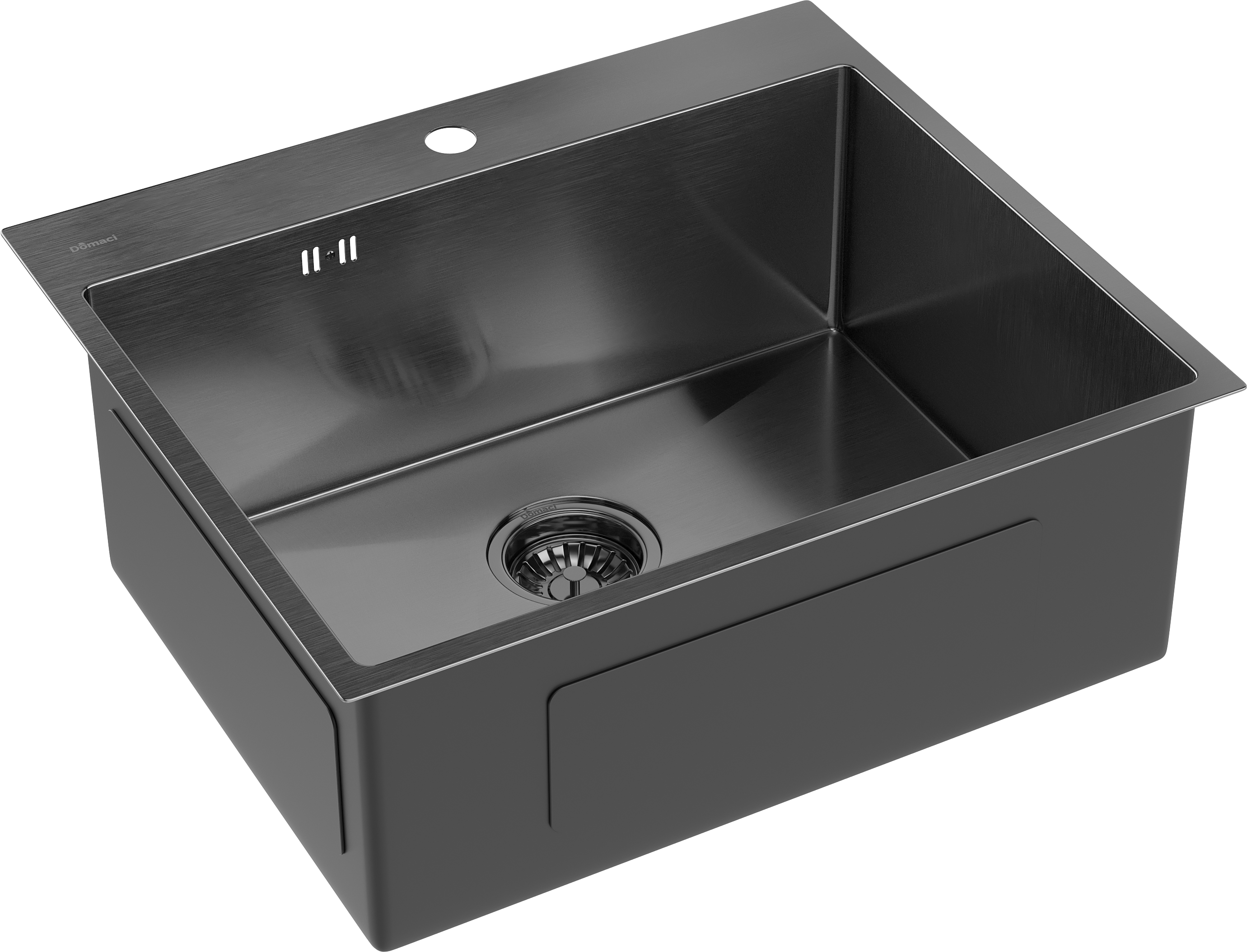 Мойка кухонная Domaci Равенна DMG5951 вороненая сталь