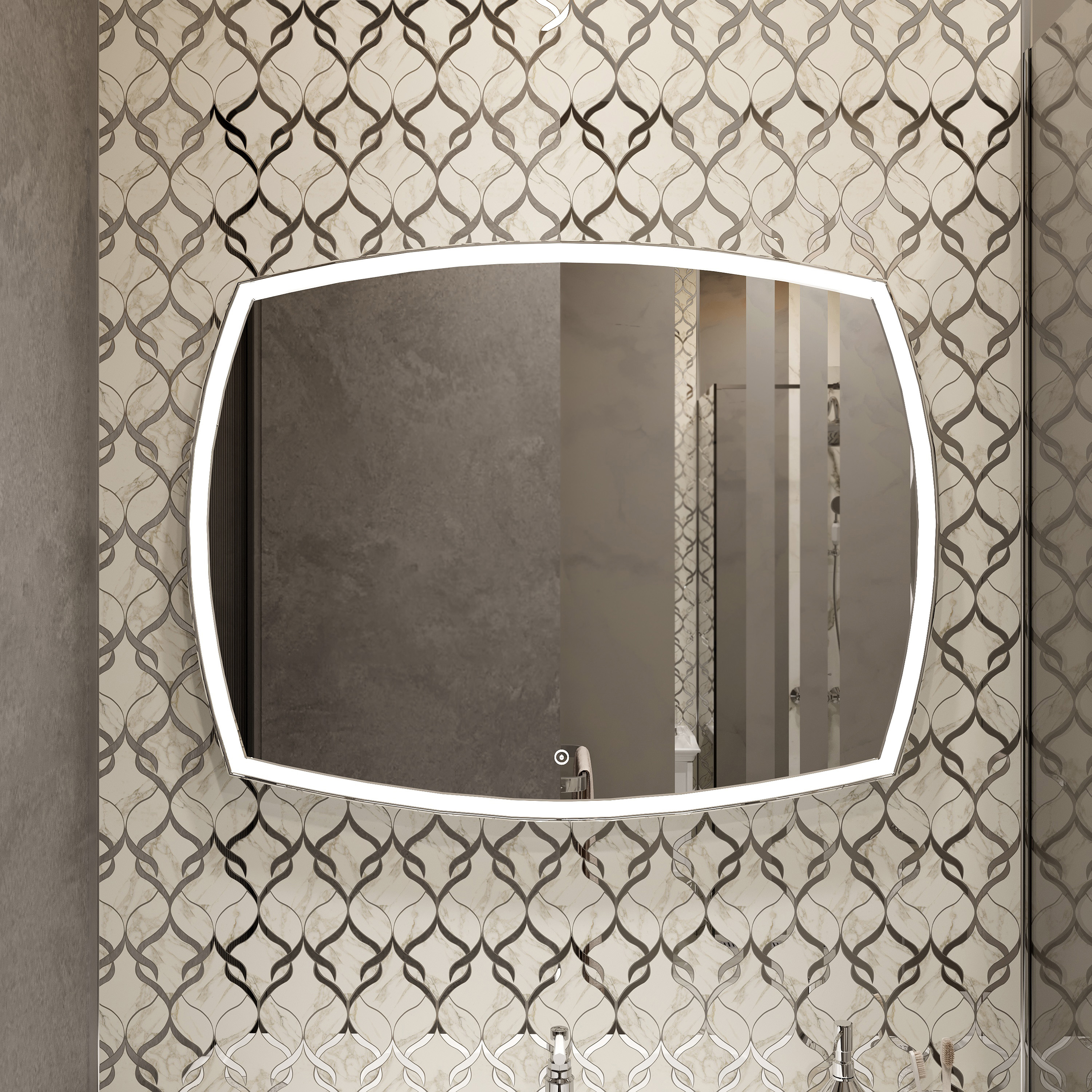 Зеркало DIWO Сочи 90 с подсветкой