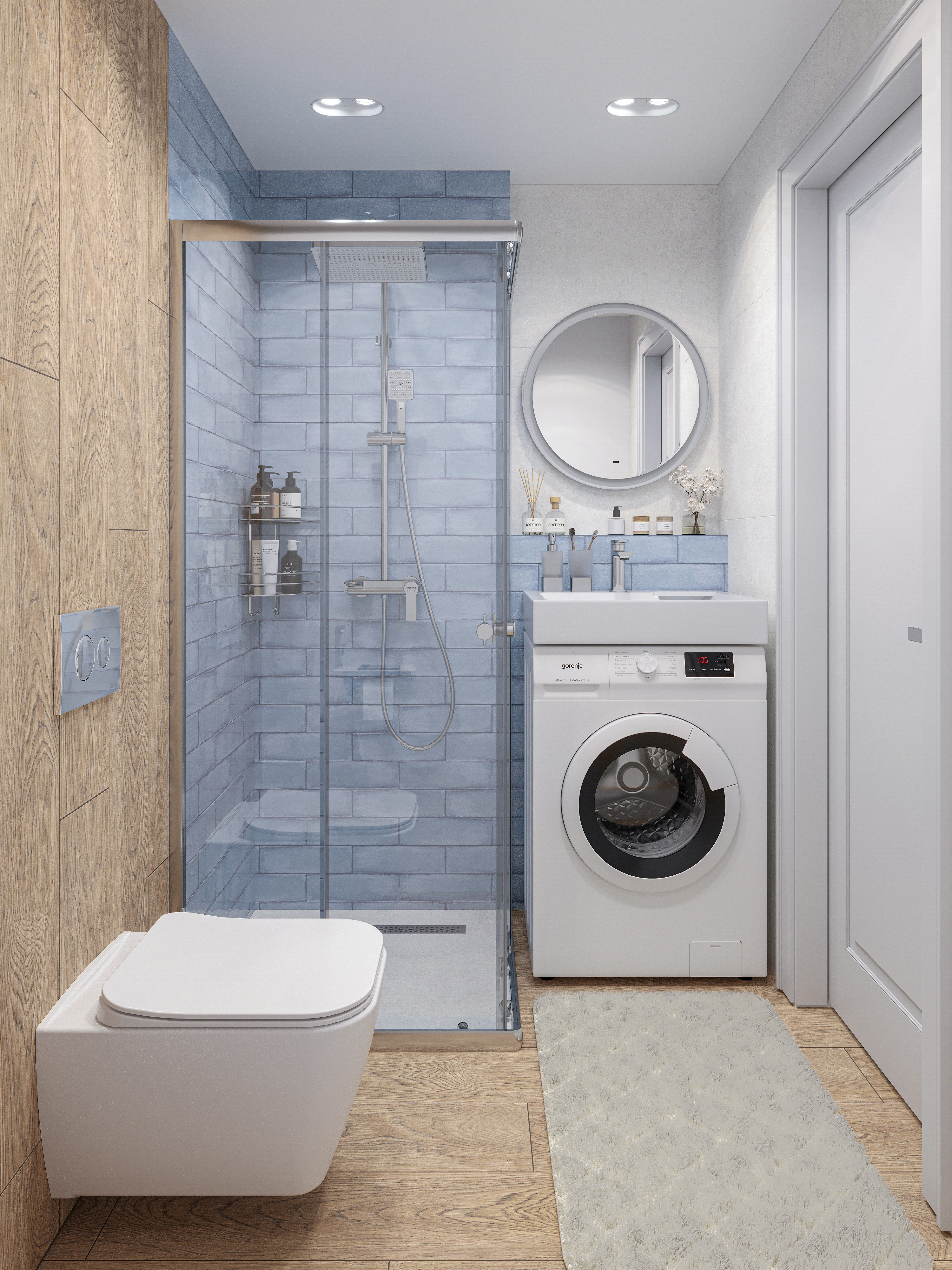 Зеркало круглое STWORKI Гриндстед 60 с подсветкой купить в Тамбове