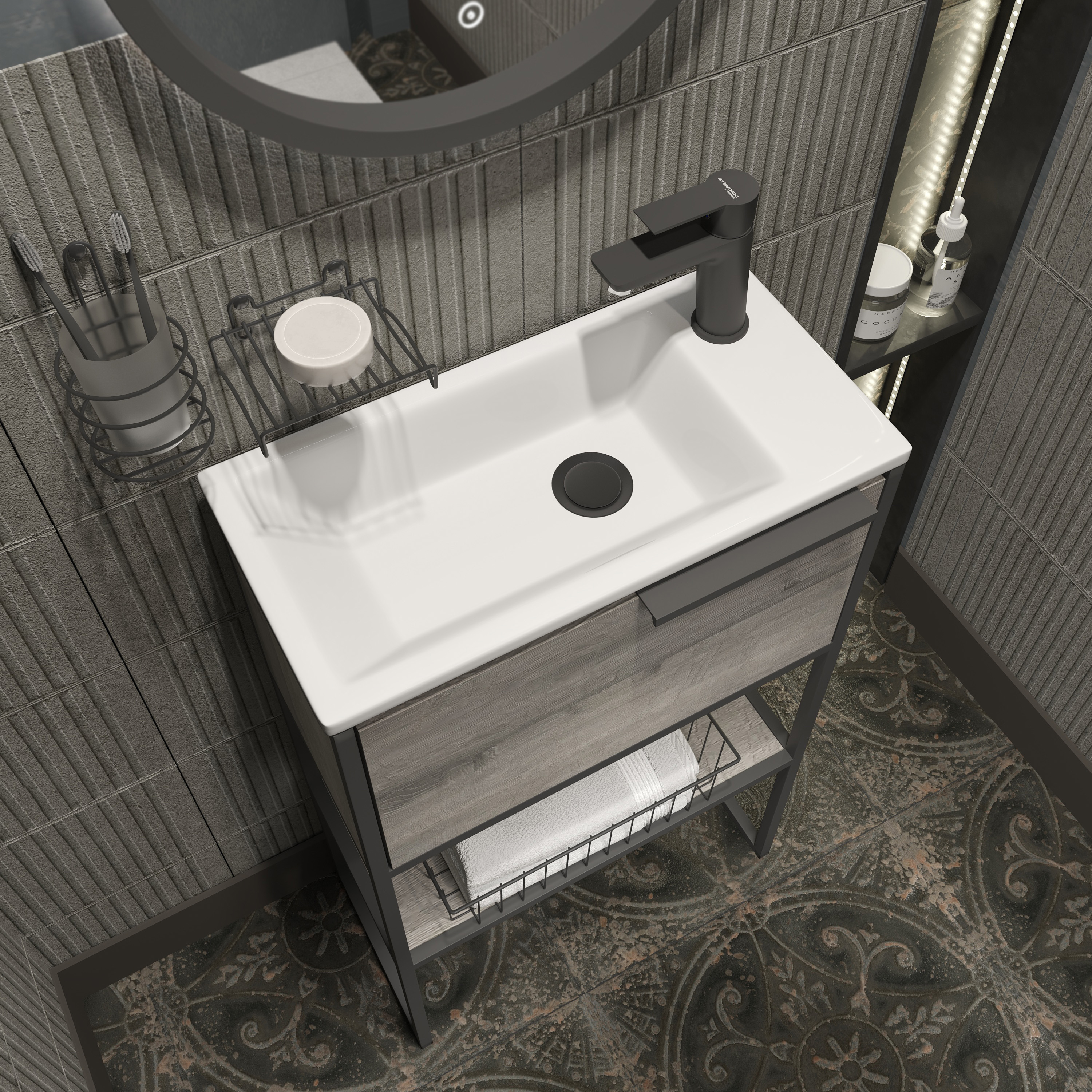 Раковина маленькая в туалет STWORKI Брамминг 50 9050-KL купить в Тамбове