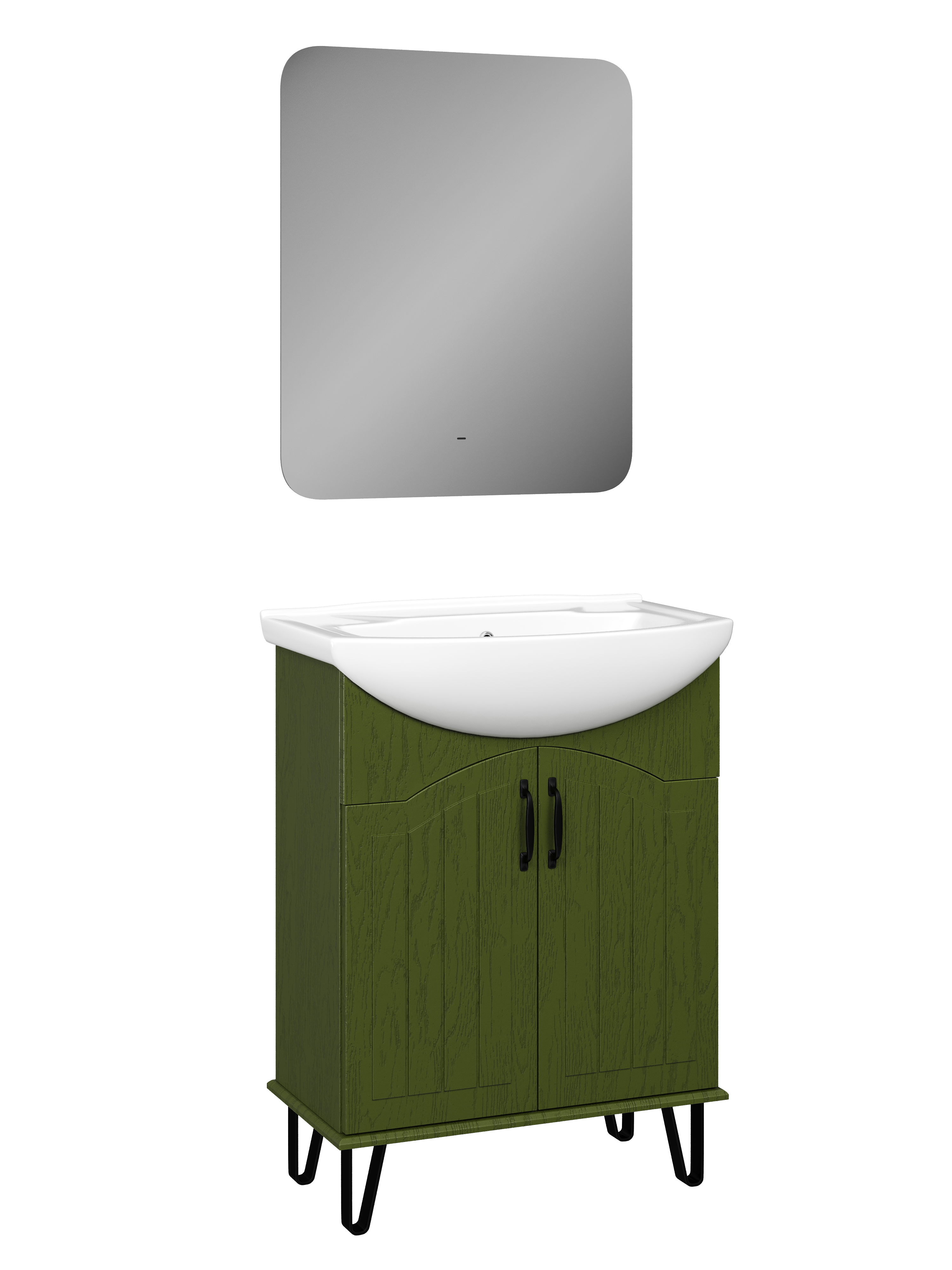 Мебель для ванной комнаты DIWO Сочи 65 зеленая