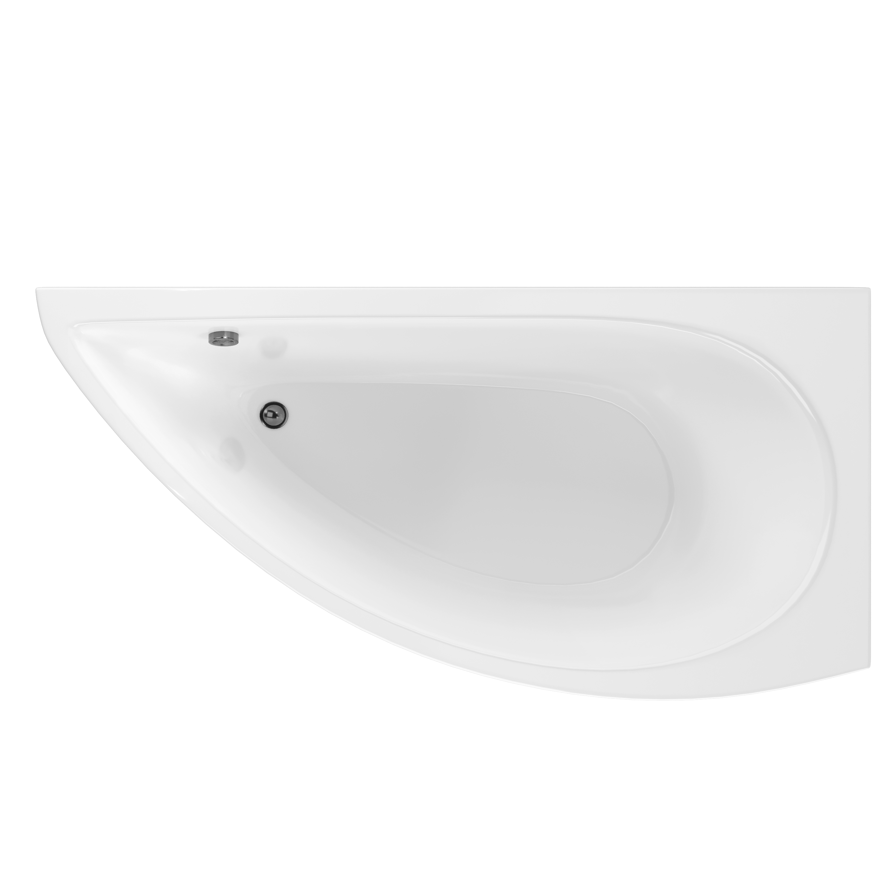 Акриловая ванна STWORKI Лунд R 150x75 см, угловая, правая, пристенная, белая, асимметричная, с каркасом купить в Тамбове