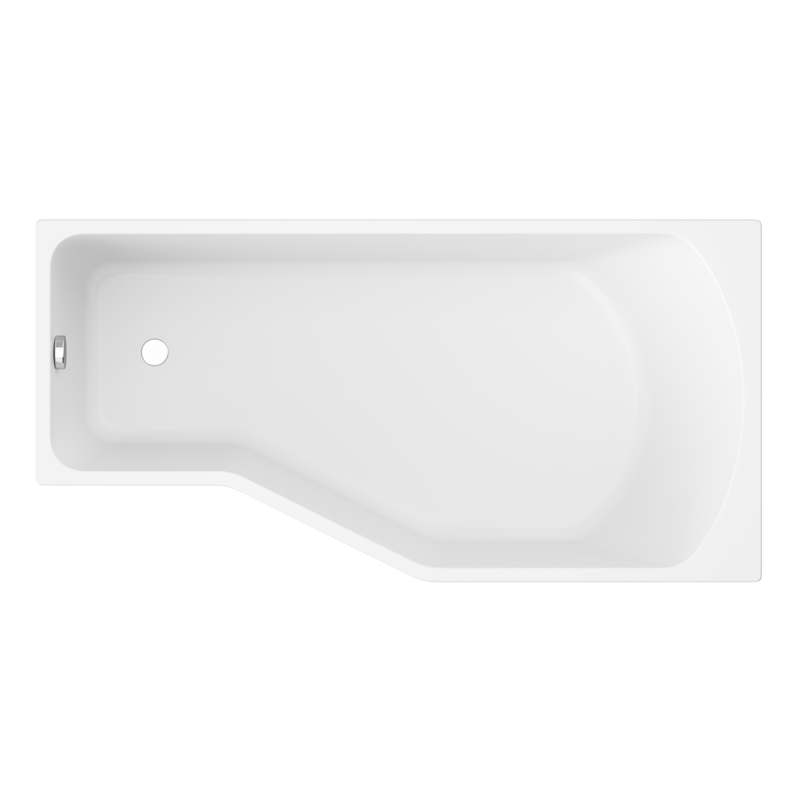 Акриловая ванна STWORKI Кронборг R 150x75 см, правая, пристенная, белая, шестиугольная, на ножках