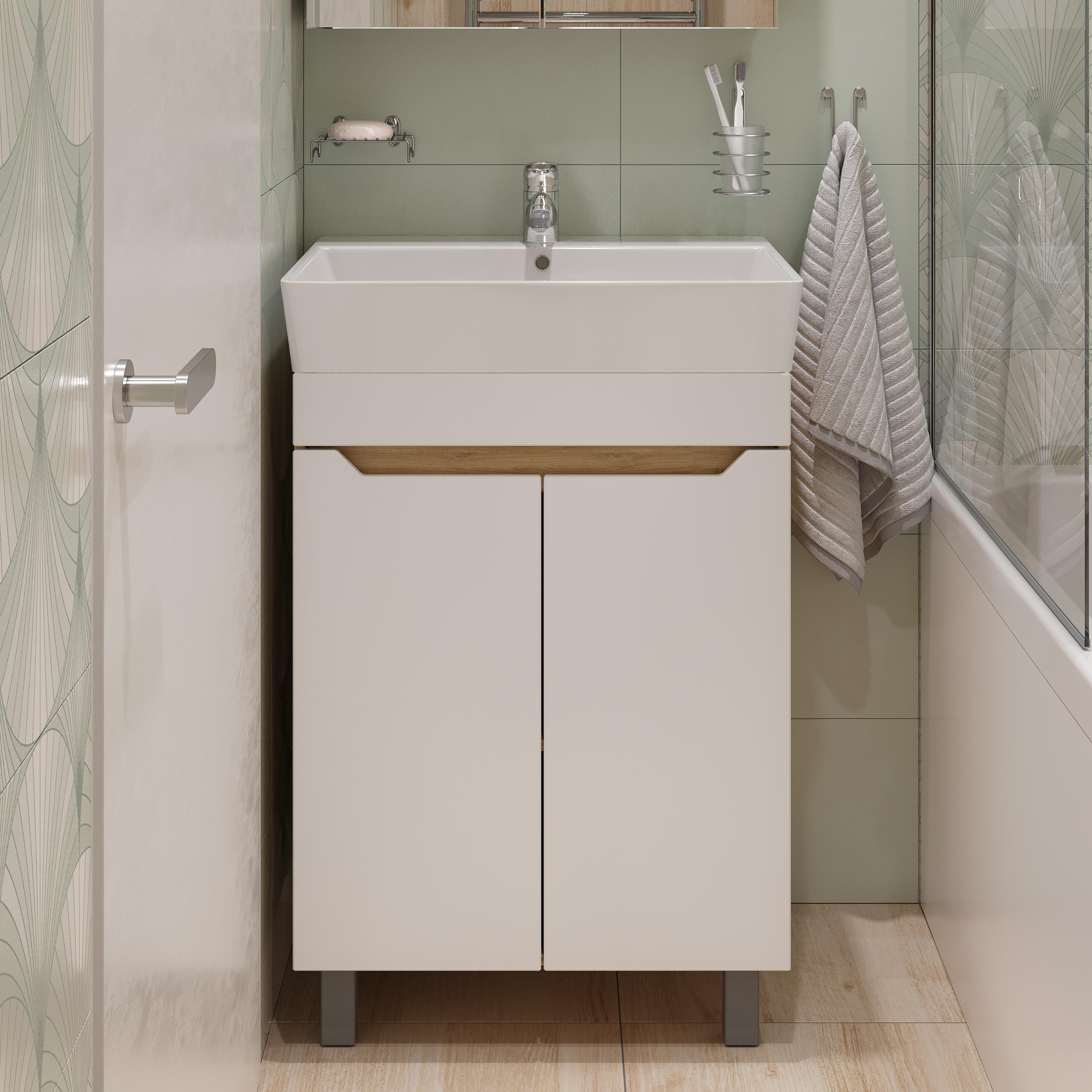 Тумба под раковину без столешницы DIWO Архангельск 60 дуб сонома