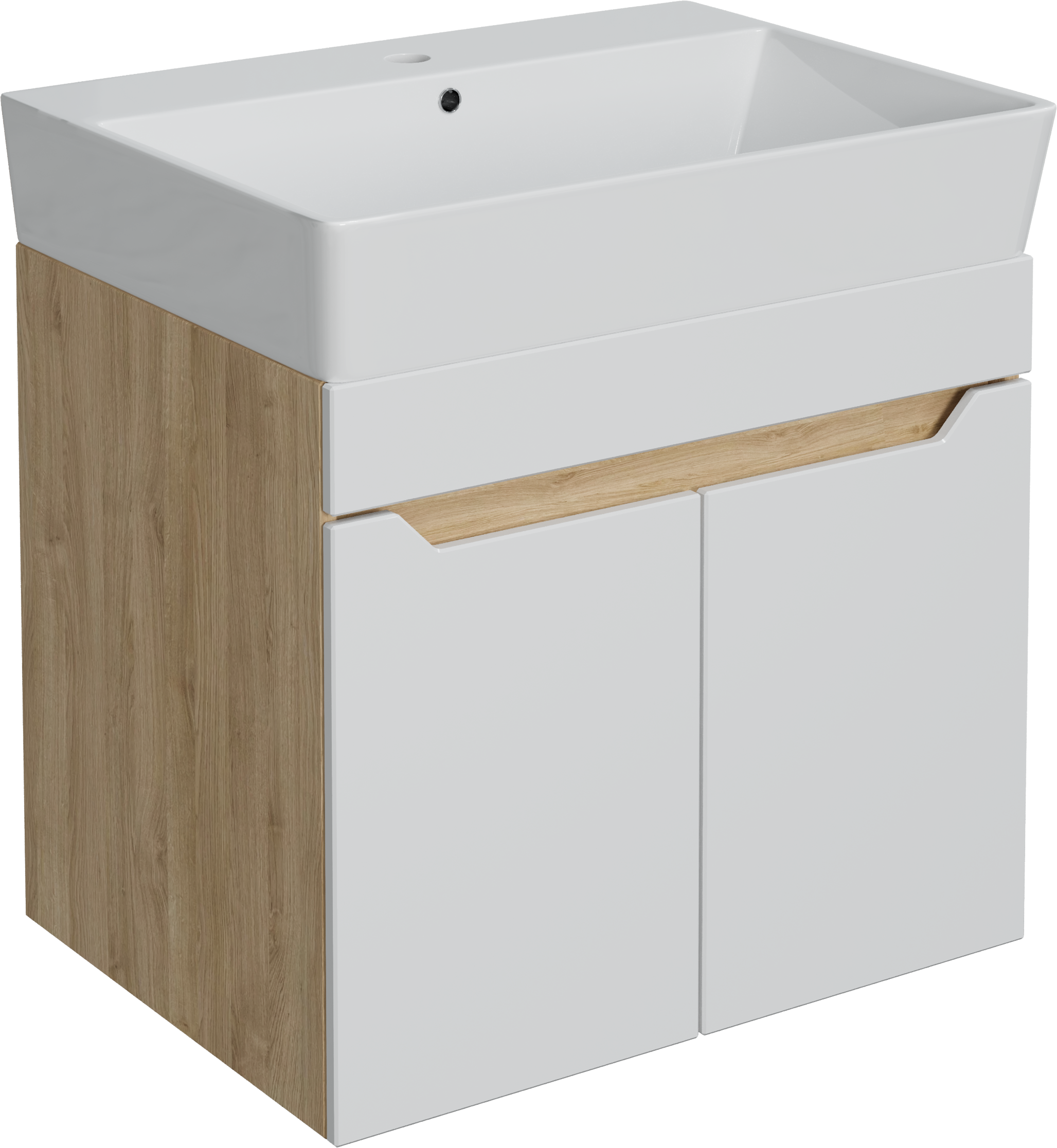 Тумба с раковиной DIWO Архангельск 60 дуб сонома, подвесная