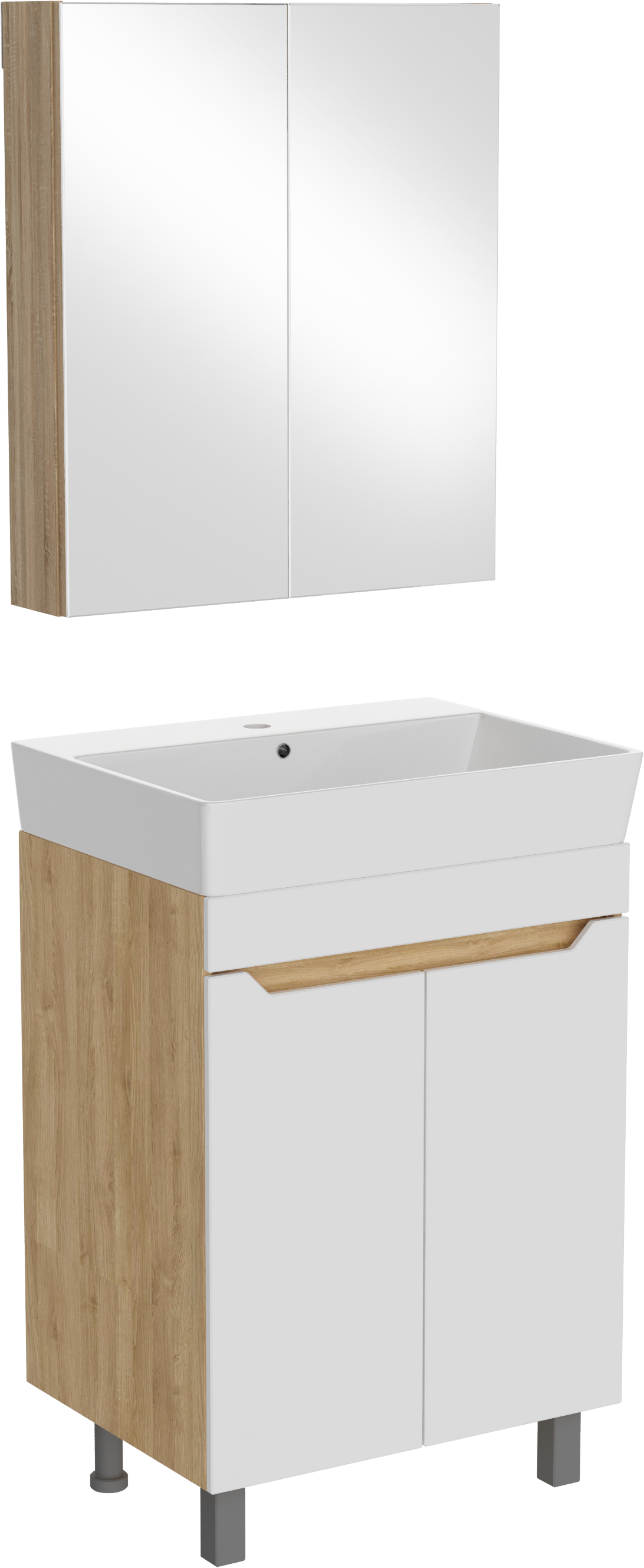 Мебель для ванной комнаты DIWO Архангельск 60 дуб сонома