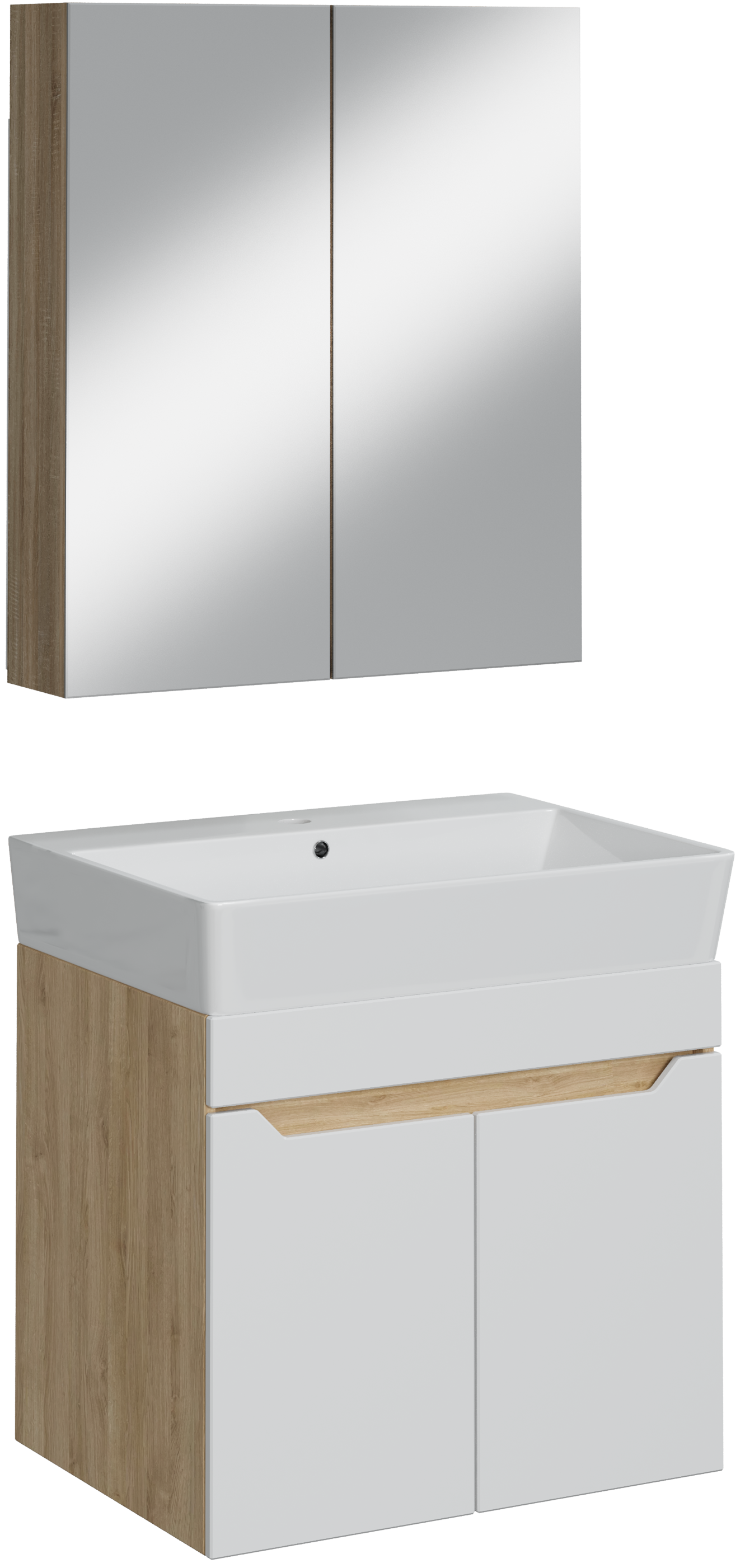 Мебель для ванной комнаты DIWO Архангельск 60 дуб сонома, подвесная