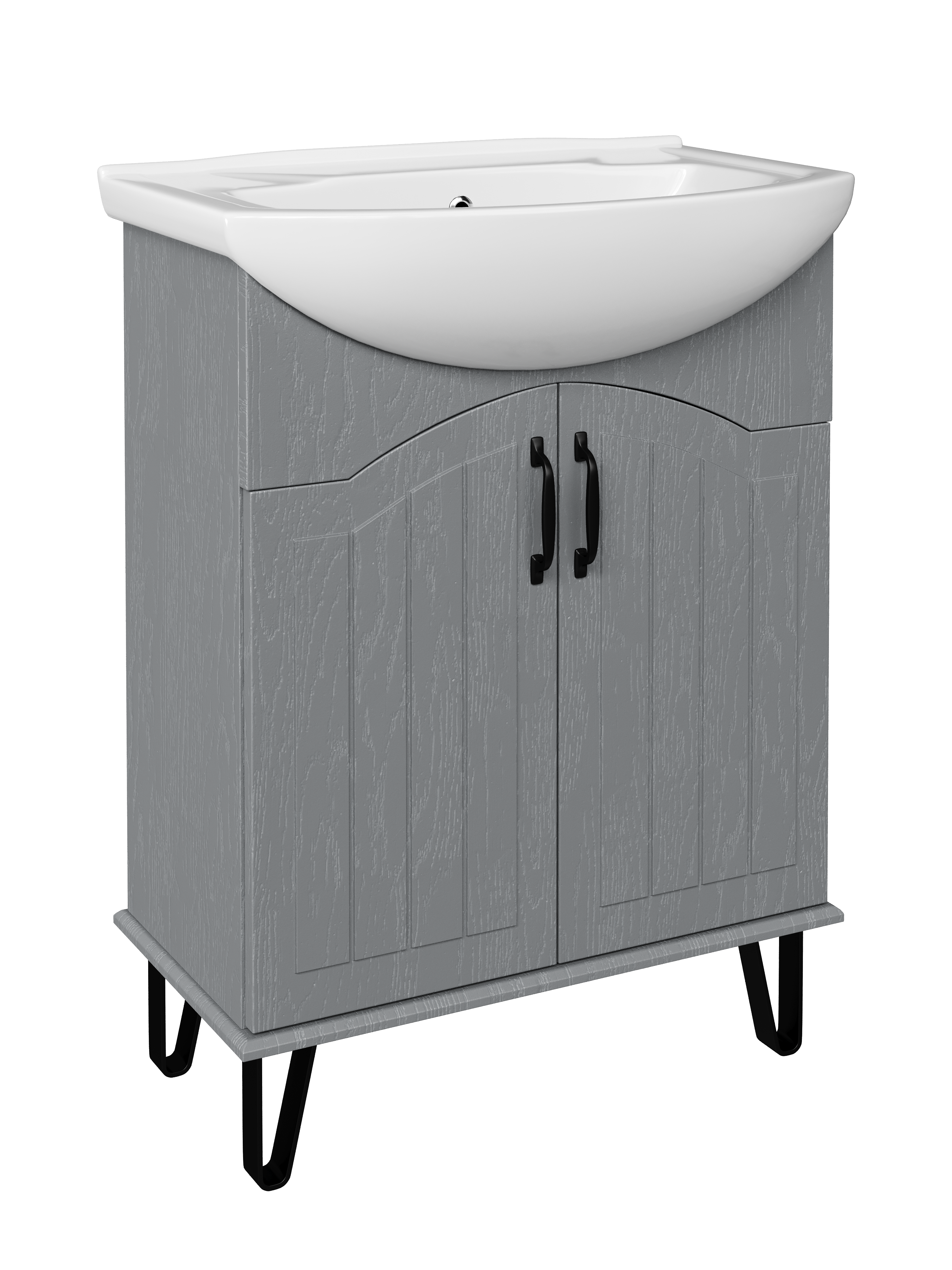 Тумба с раковиной DIWO Сочи 65 антрацит