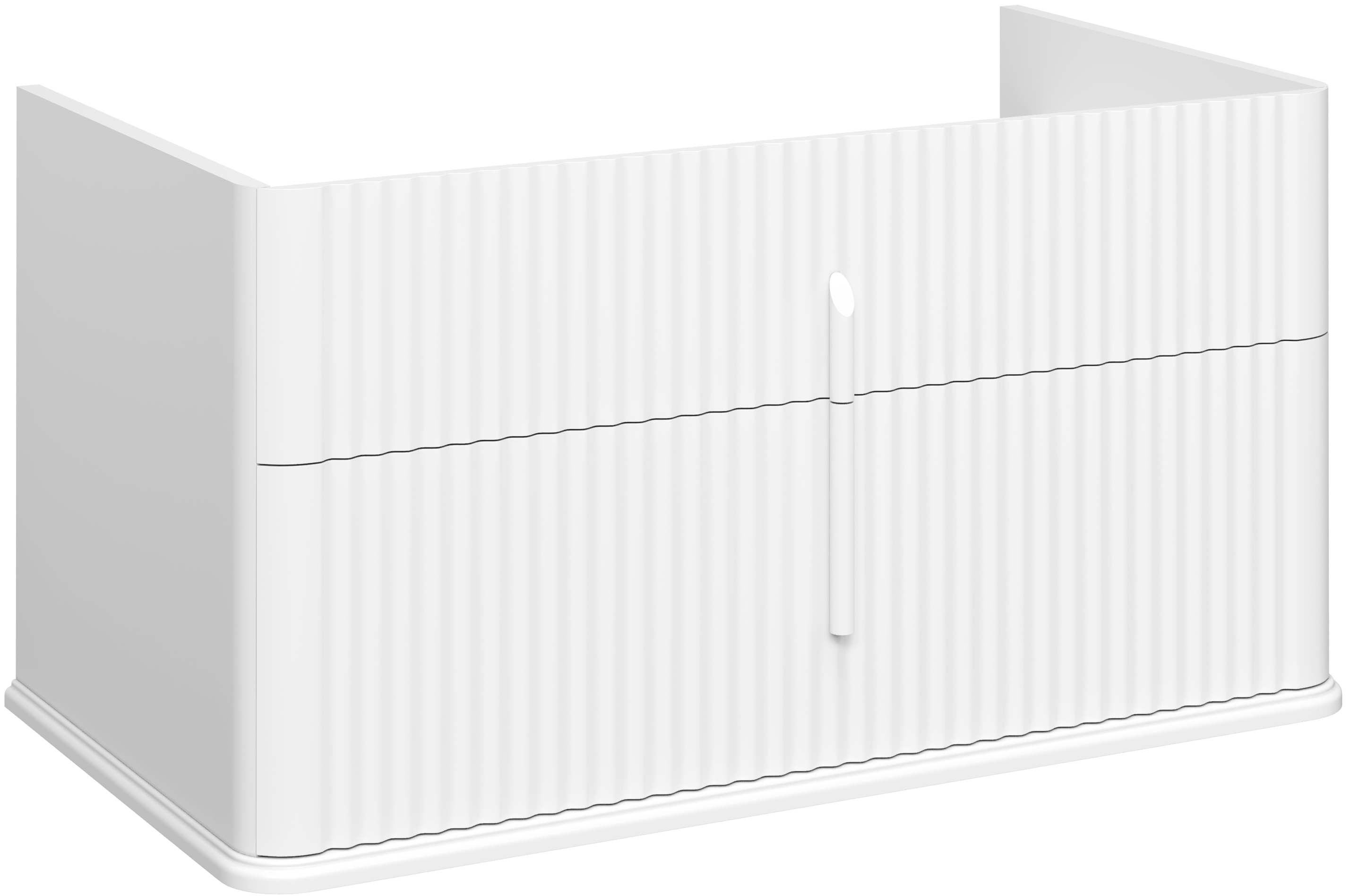 Тумба под раковину STWORKI Молде 95 белая подвесная