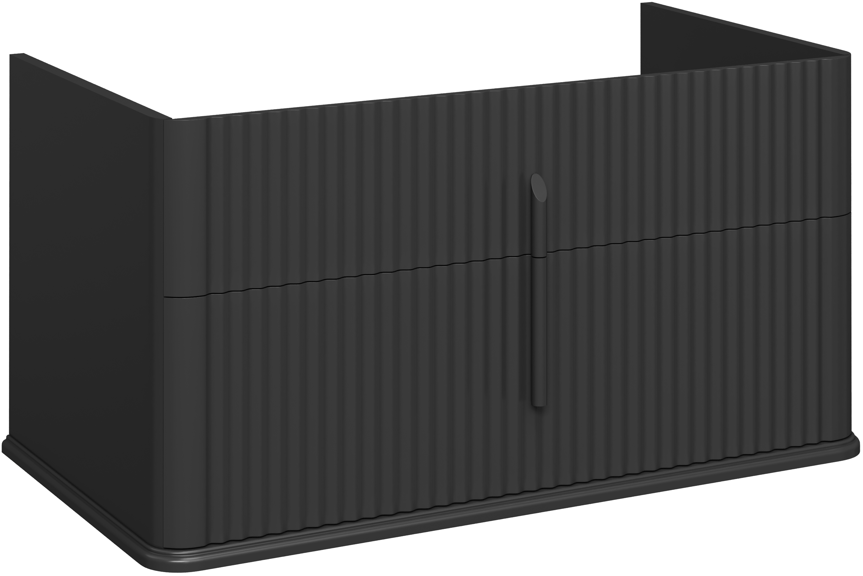 Тумба под раковину STWORKI Молде 95 антрацит подвесная