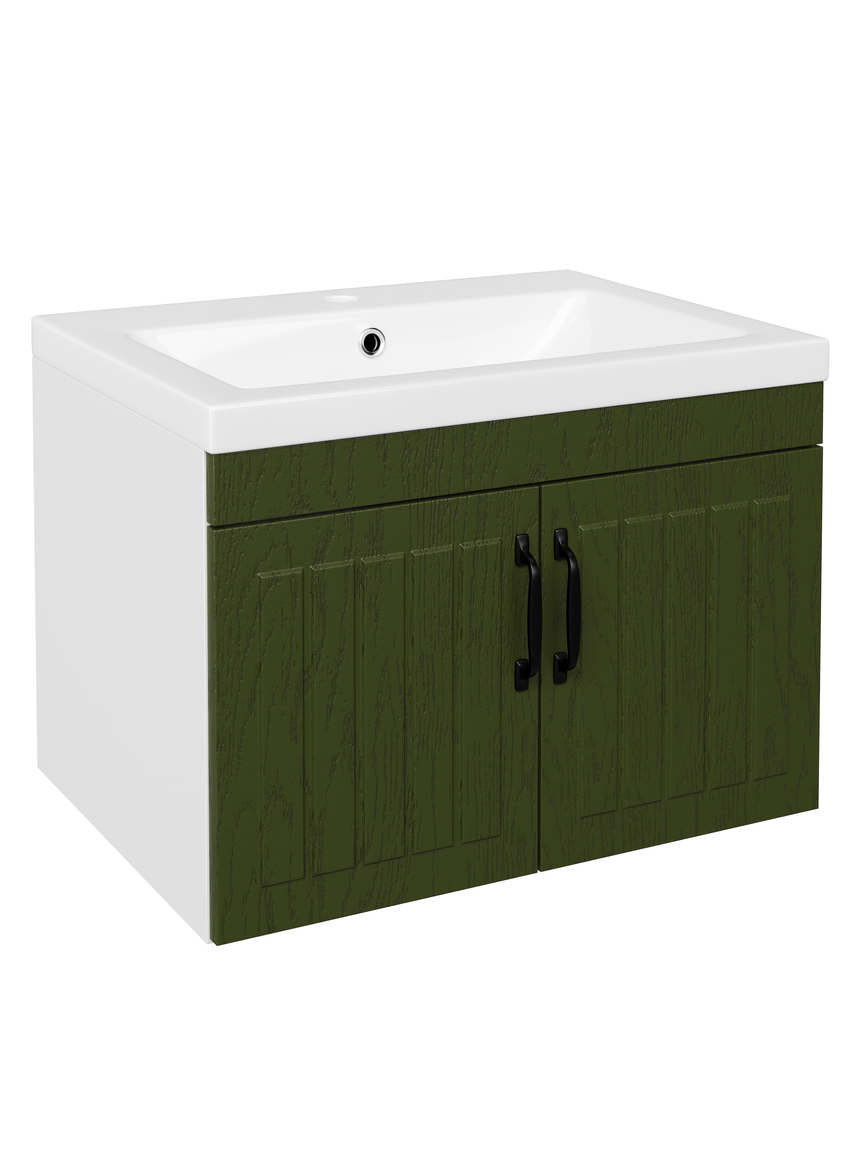 Тумба с раковиной DIWO Сочи 60 подвесная, зеленая