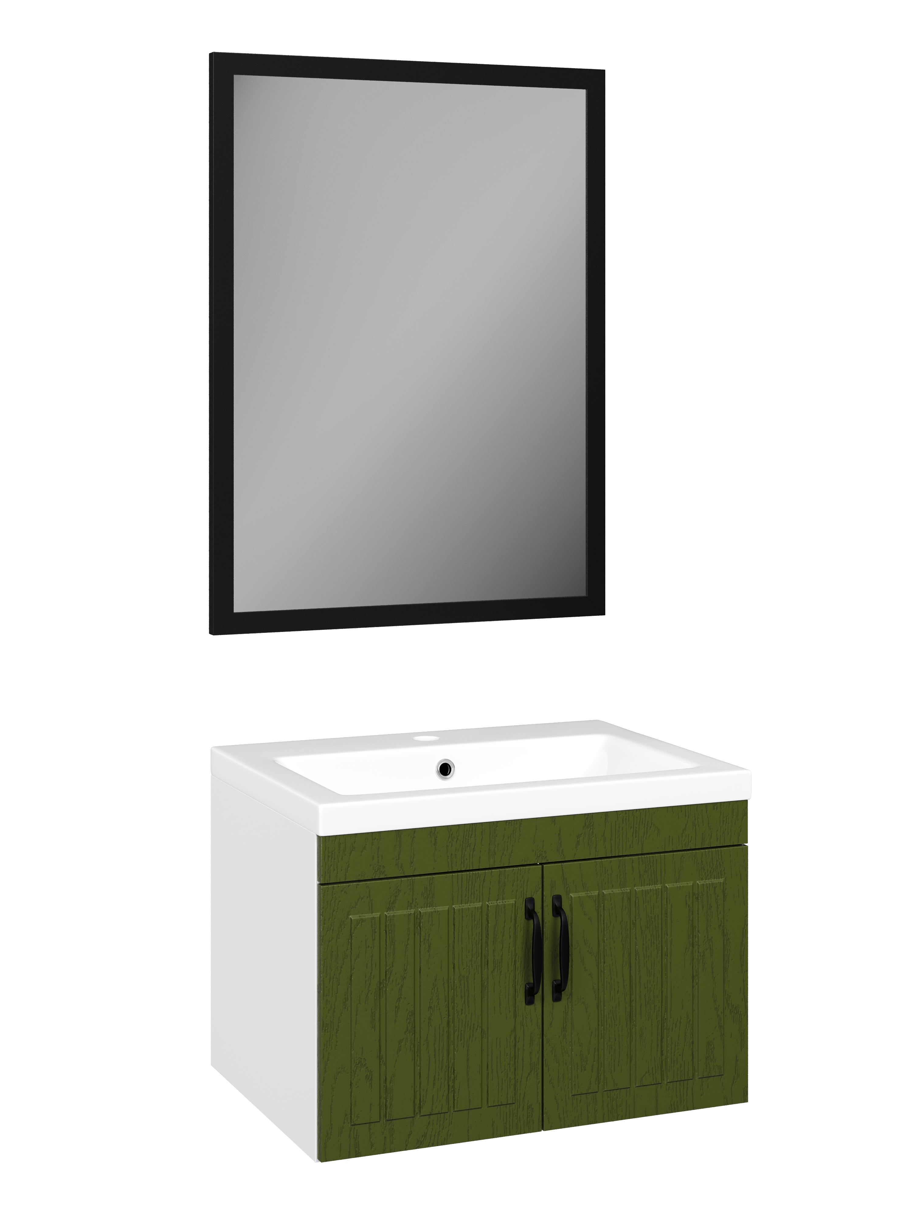 Мебель для ванной комнаты DIWO Сочи 60 подвесная, зеленая