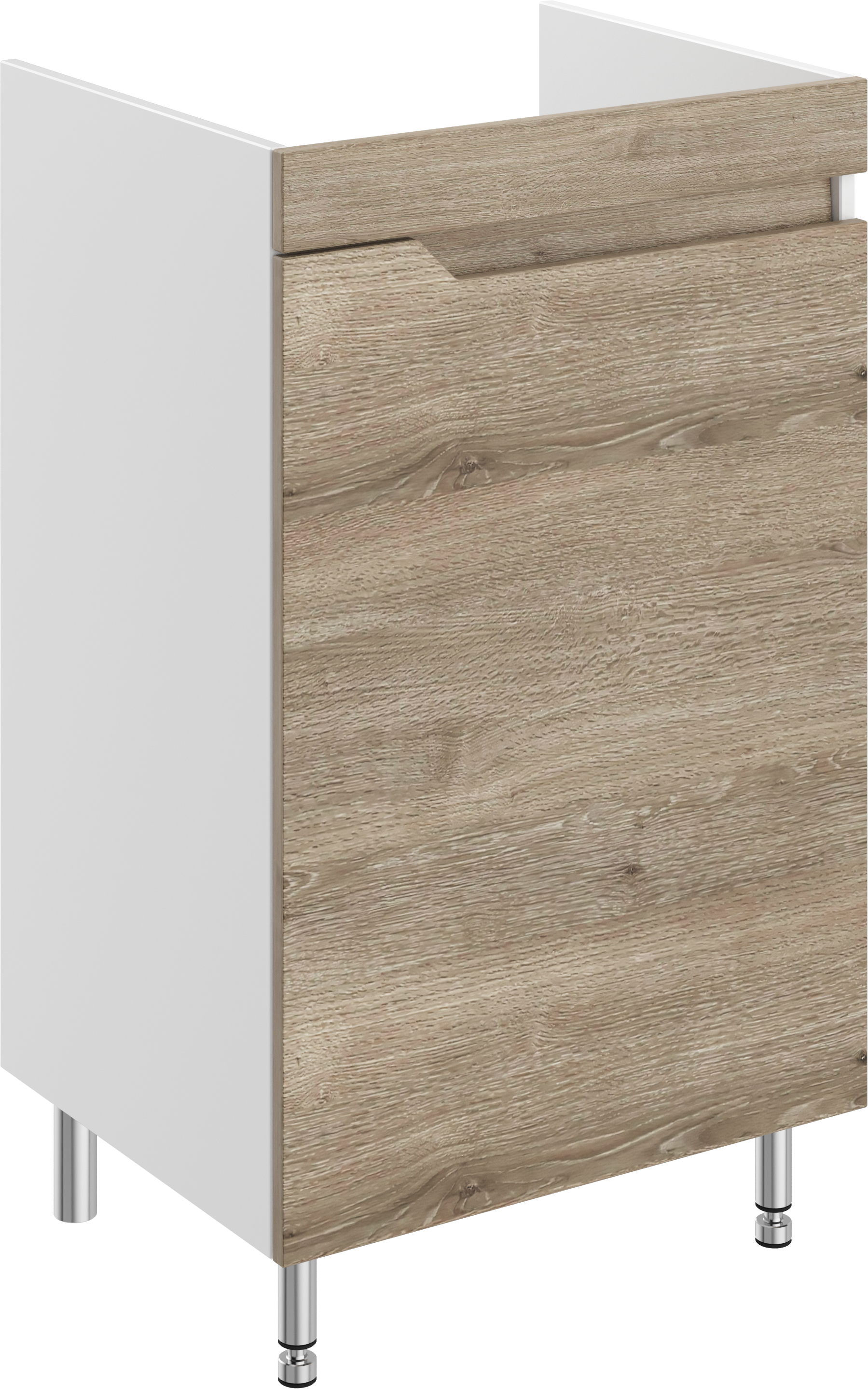 Тумба под раковину без столешницы DIWO Воронеж 50 напольная, ореховый дубослив