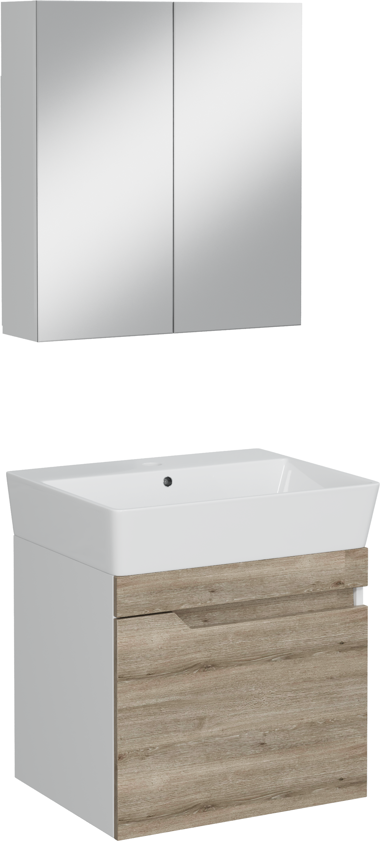 Мебель для ванной комнаты DIWO Воронеж 50 подвесная, ореховый дубослив