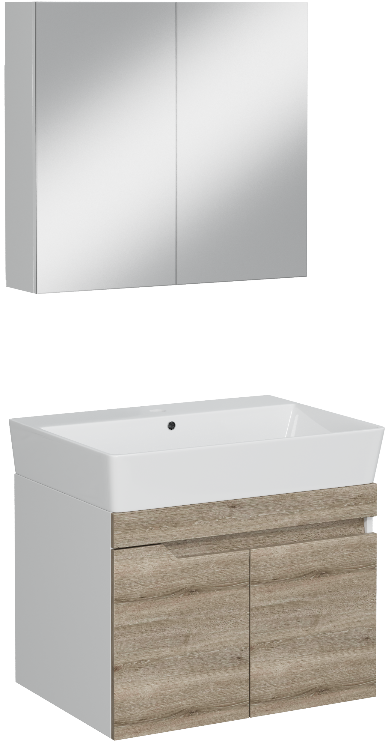 Мебель для ванной комнаты DIWO Воронеж 60 подвесная, ореховый дубослив