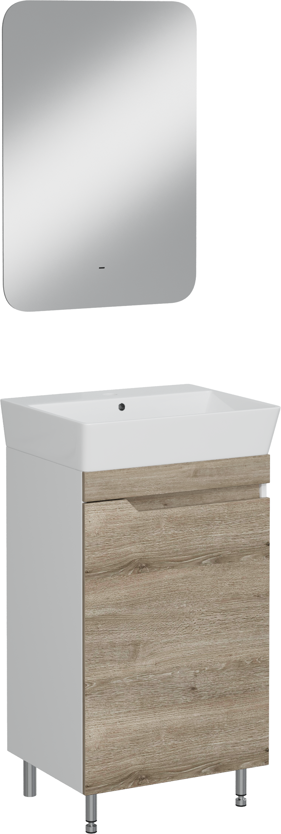 Мебель для ванной комнаты DIWO Воронеж 50 напольная, ореховый дубослив