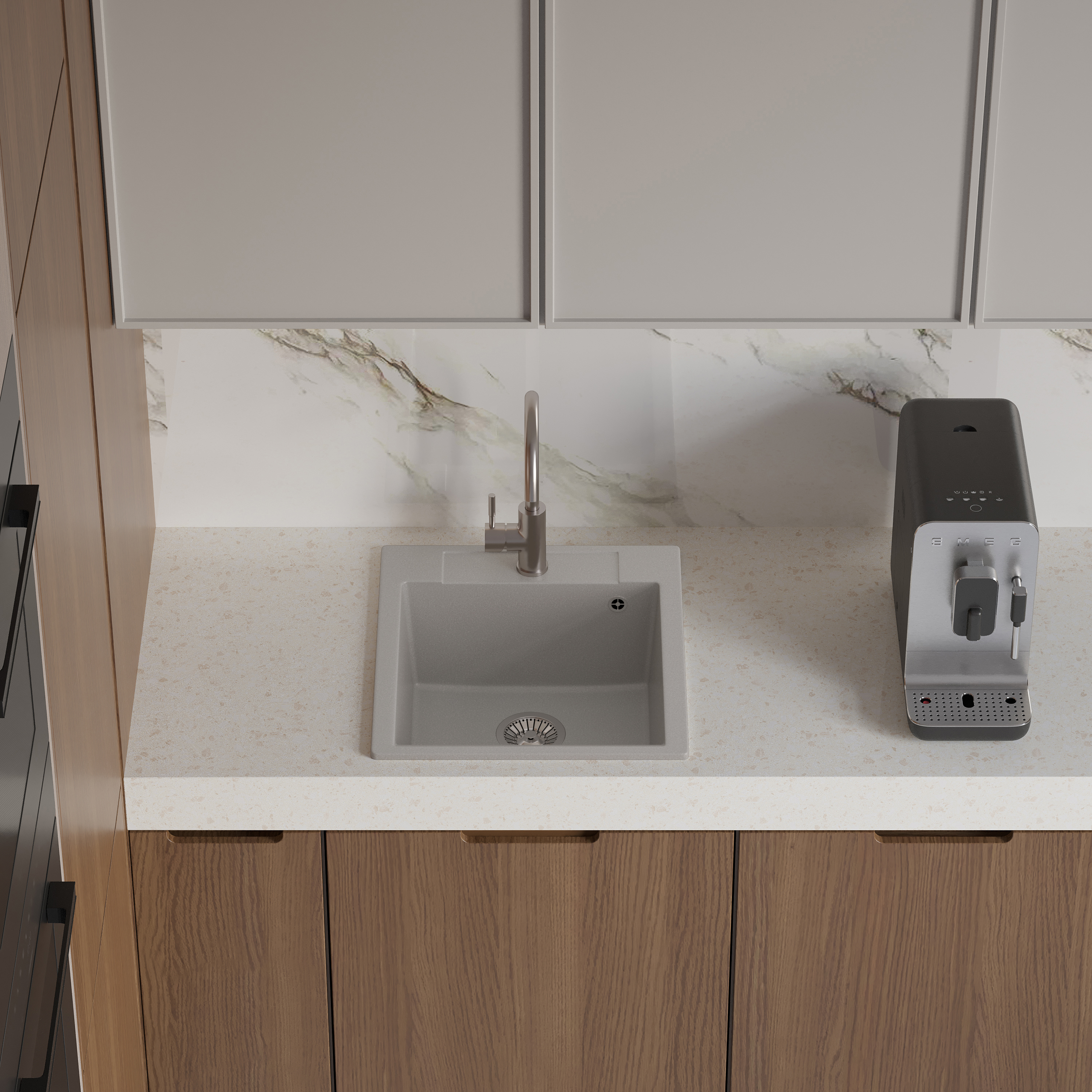 Мойка кухонная Domaci Савона PA 460 серая