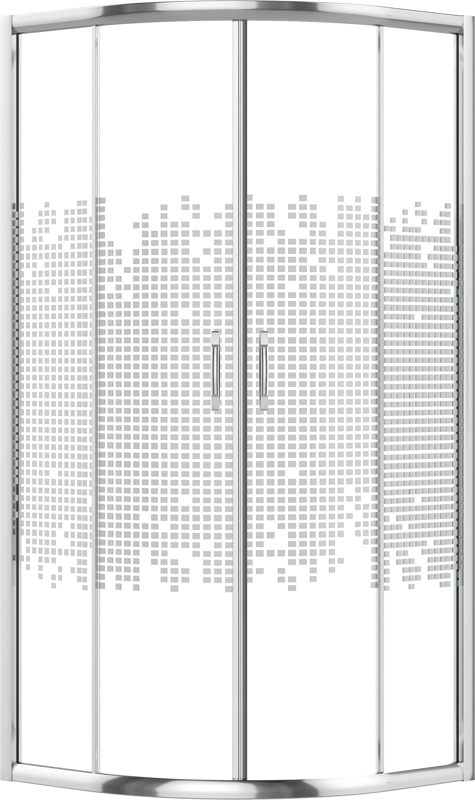Душевой уголок DIWO Архангельск 80х80, профиль хром глянец