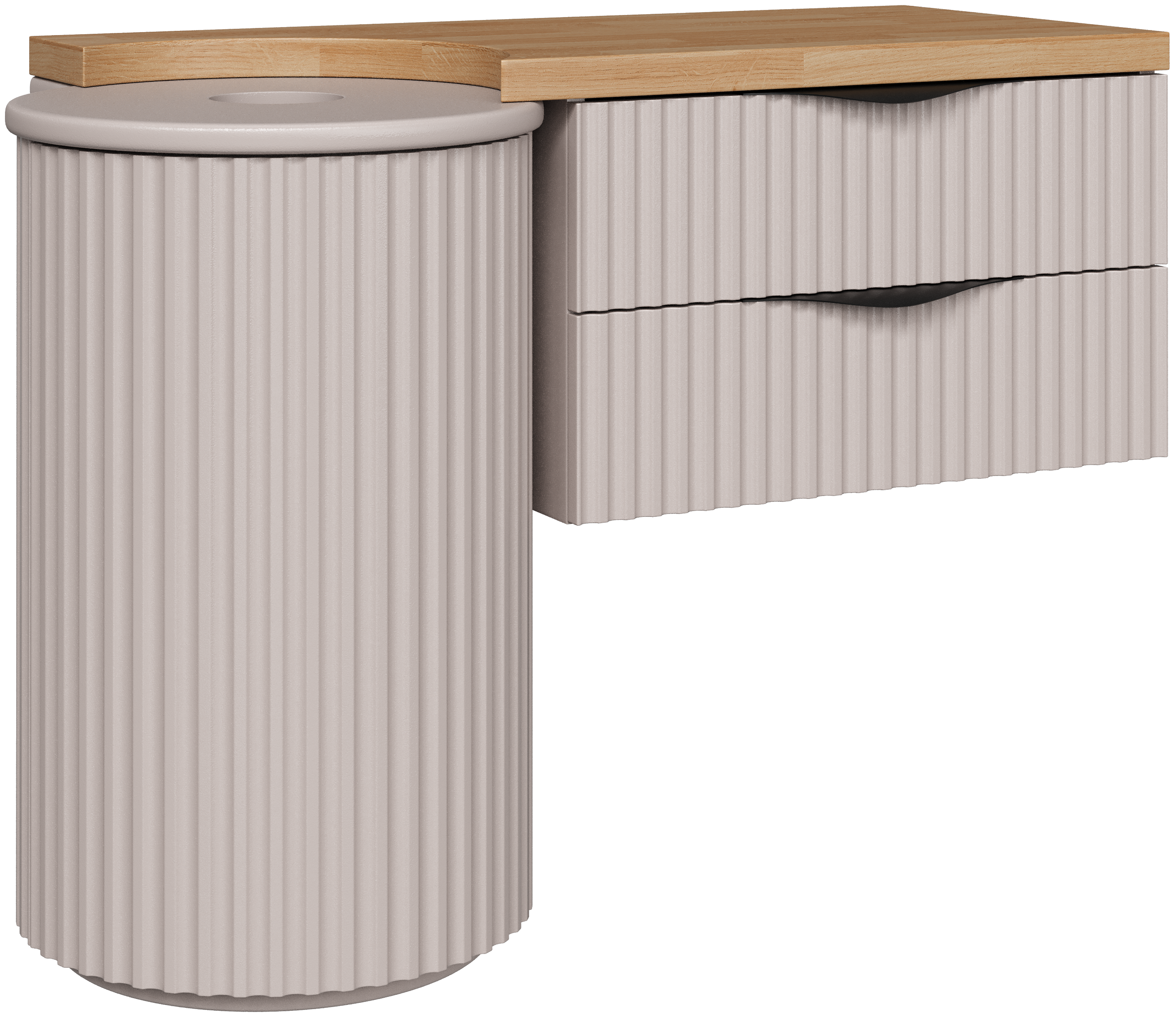 Тумба под раковину со столешницей STWORKI Lotus 107 white