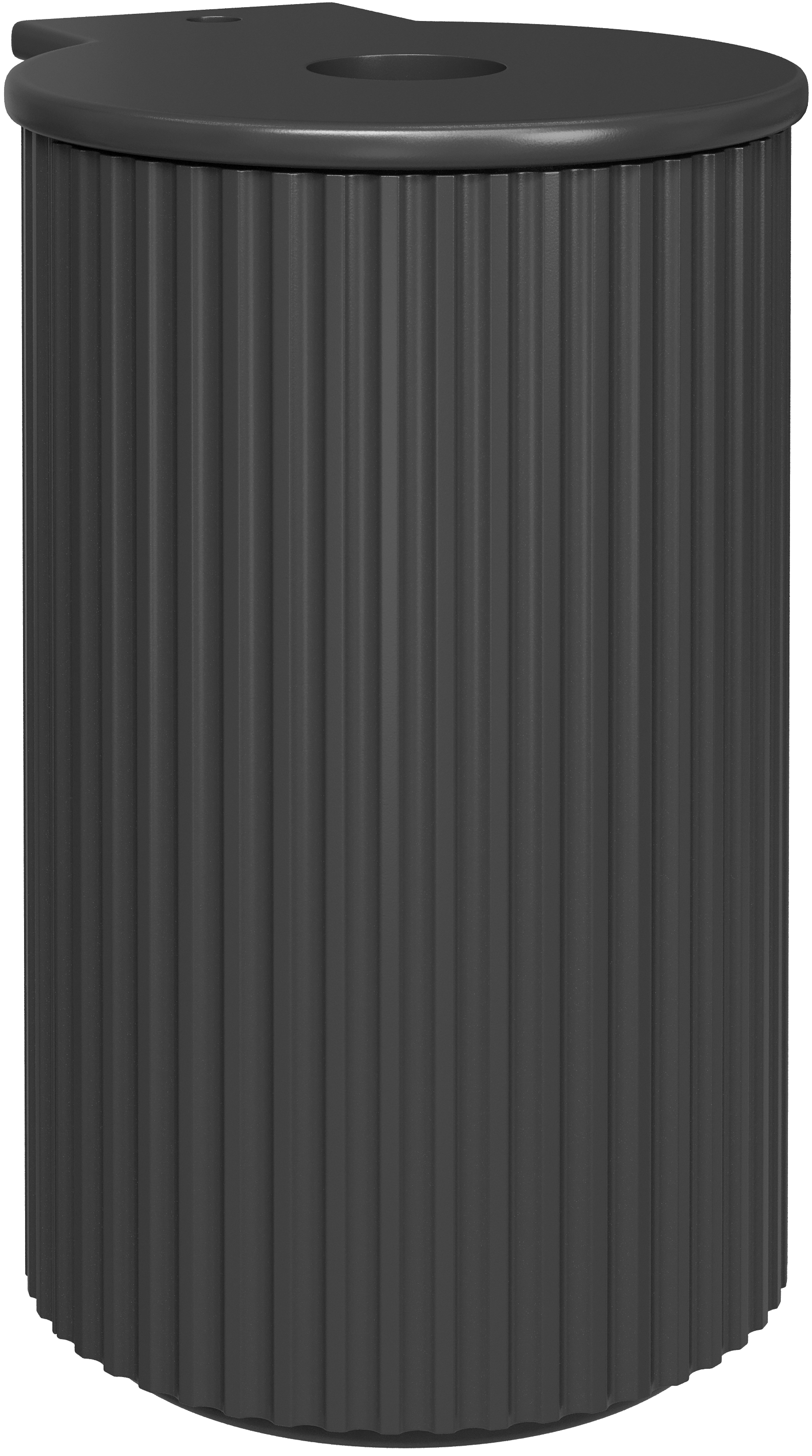 Тумба под раковину со столешницей STWORKI Lotus 42 antracite matt