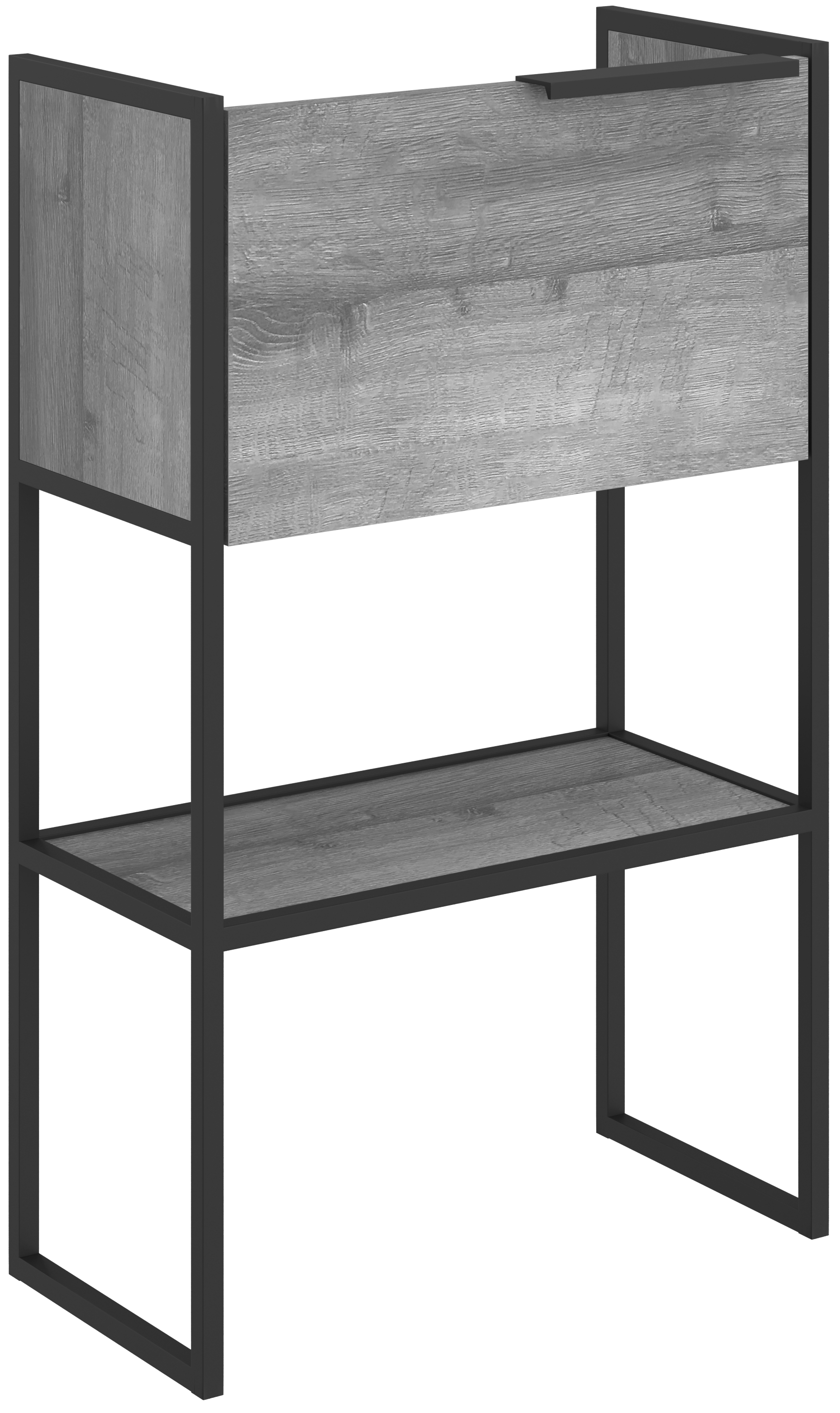 Тумба под раковину STWORKI Брамминг 50/2 напольная, дуб шерман серый