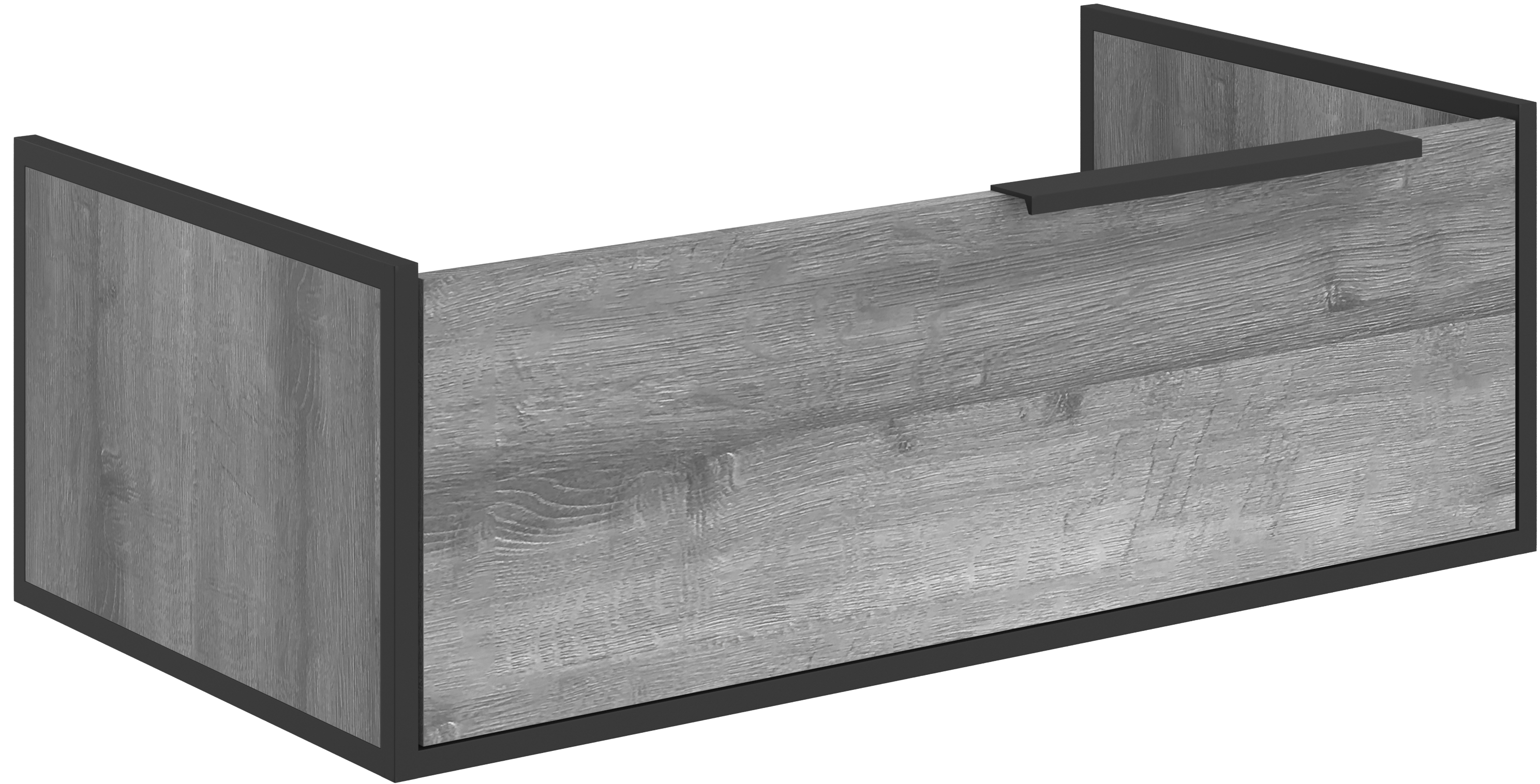 Тумба под раковину STWORKI Брамминг 85 подвесная, дуб шерман серый