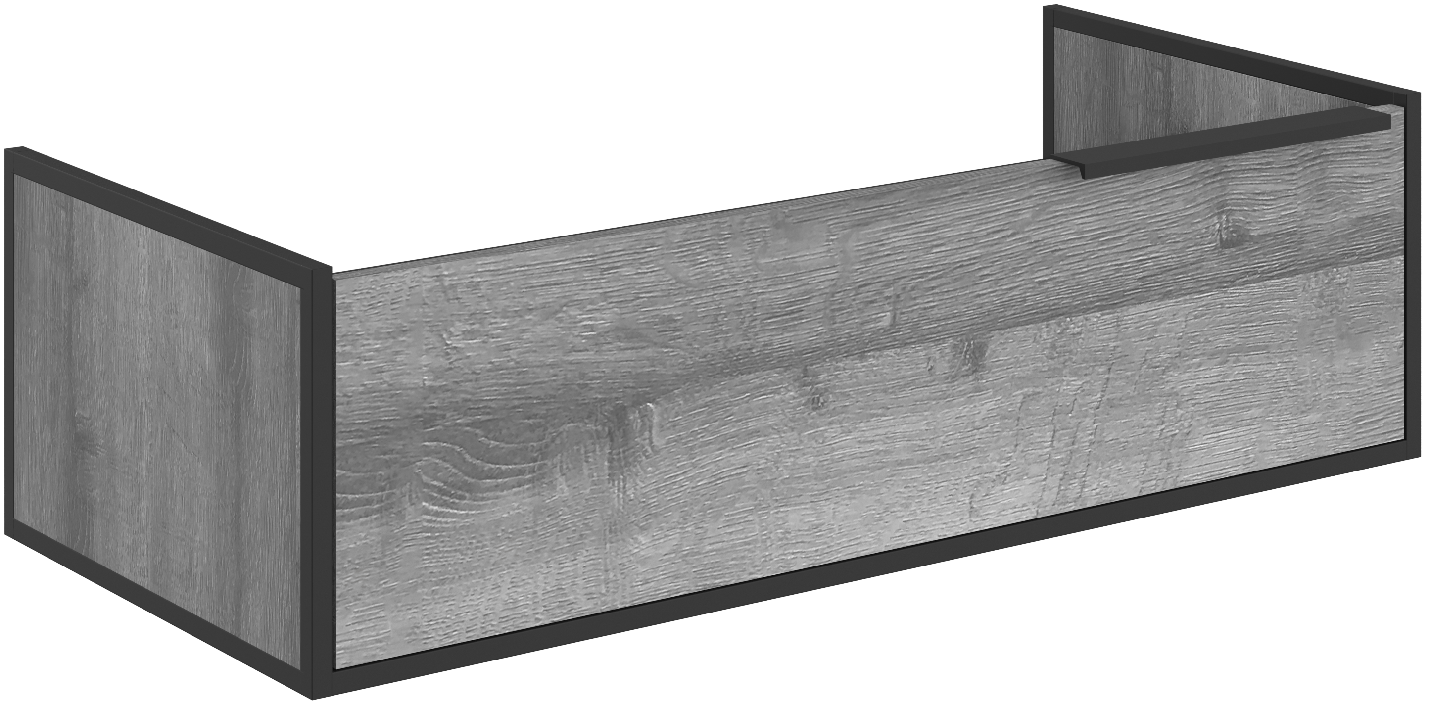 Тумба под раковину STWORKI Брамминг 100 подвесная, дуб шерман серый