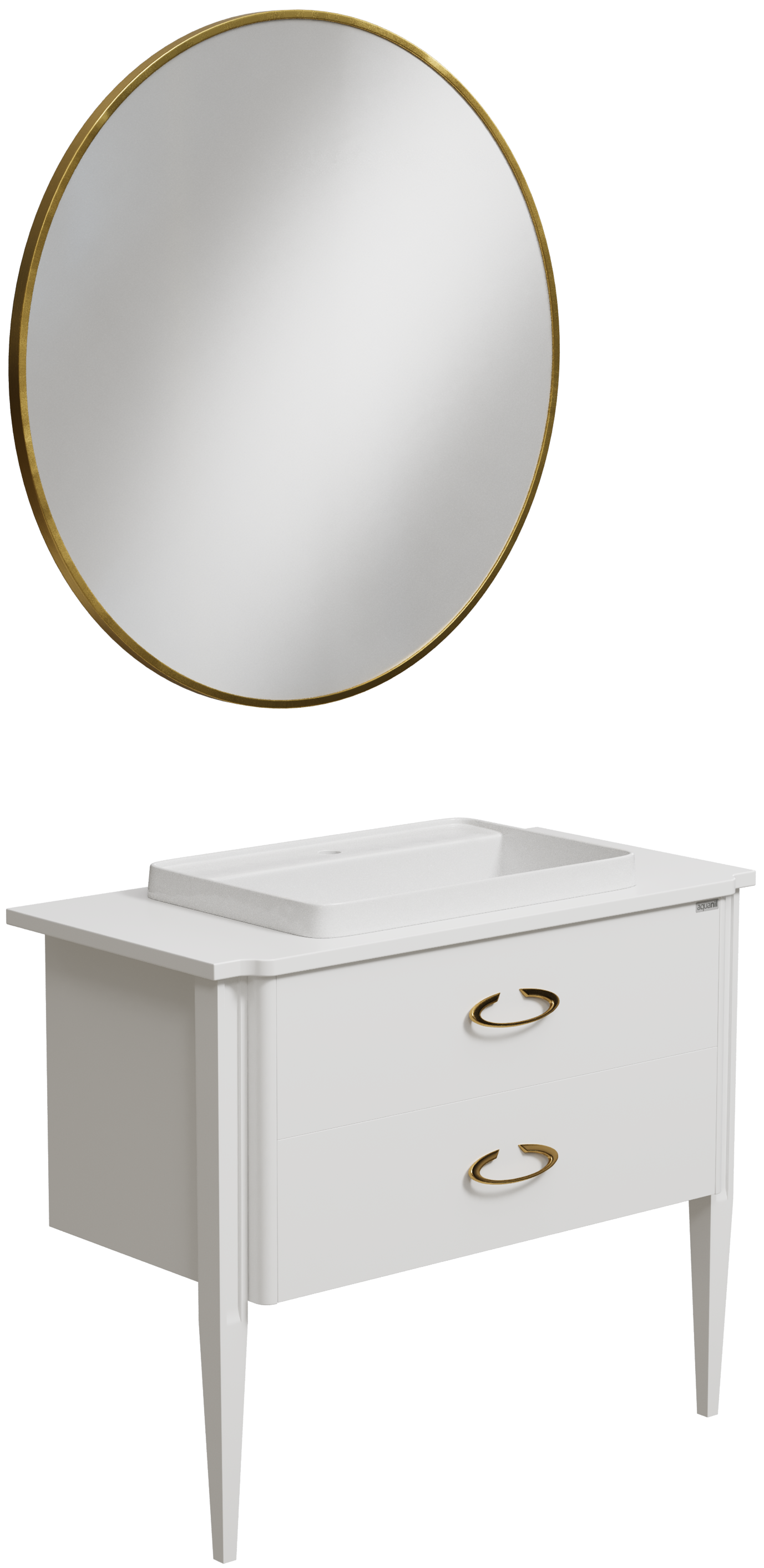 Мебель для ванной комнаты STWORKI Luna 100 white