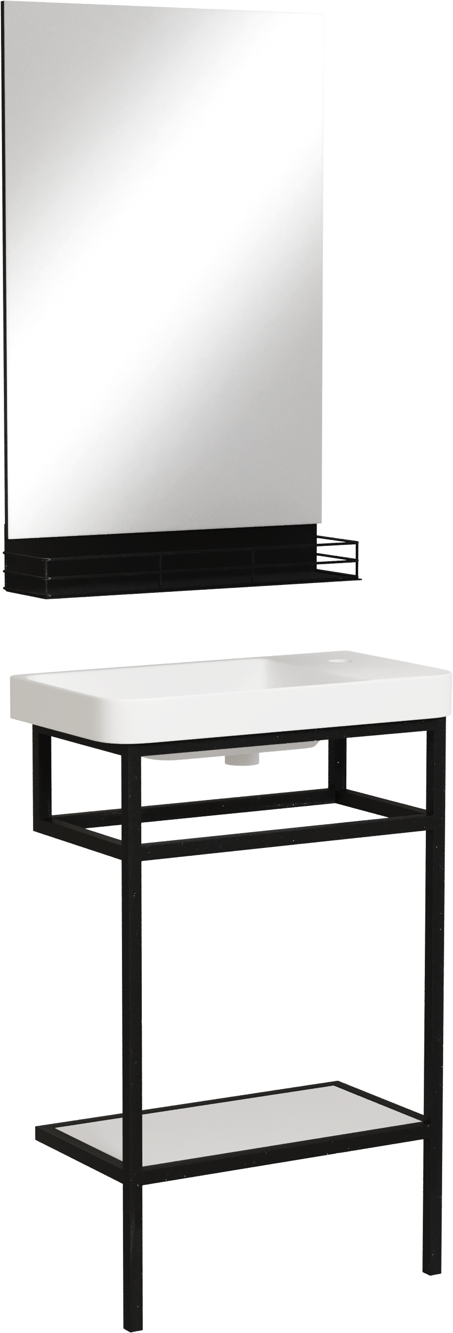 Мебель для ванной комнаты STWORKI Эстфолл 55, черный муар 11054-KL