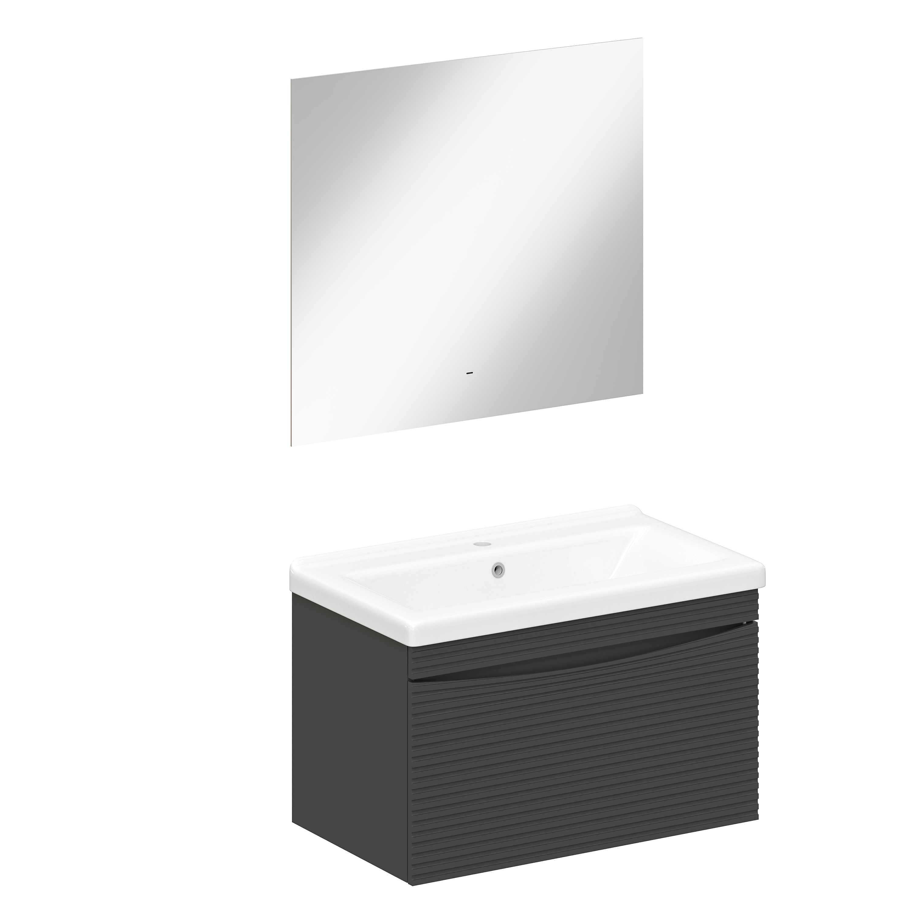Мебель для ванной комнаты STWORKI Хедмарк 80 антрацит