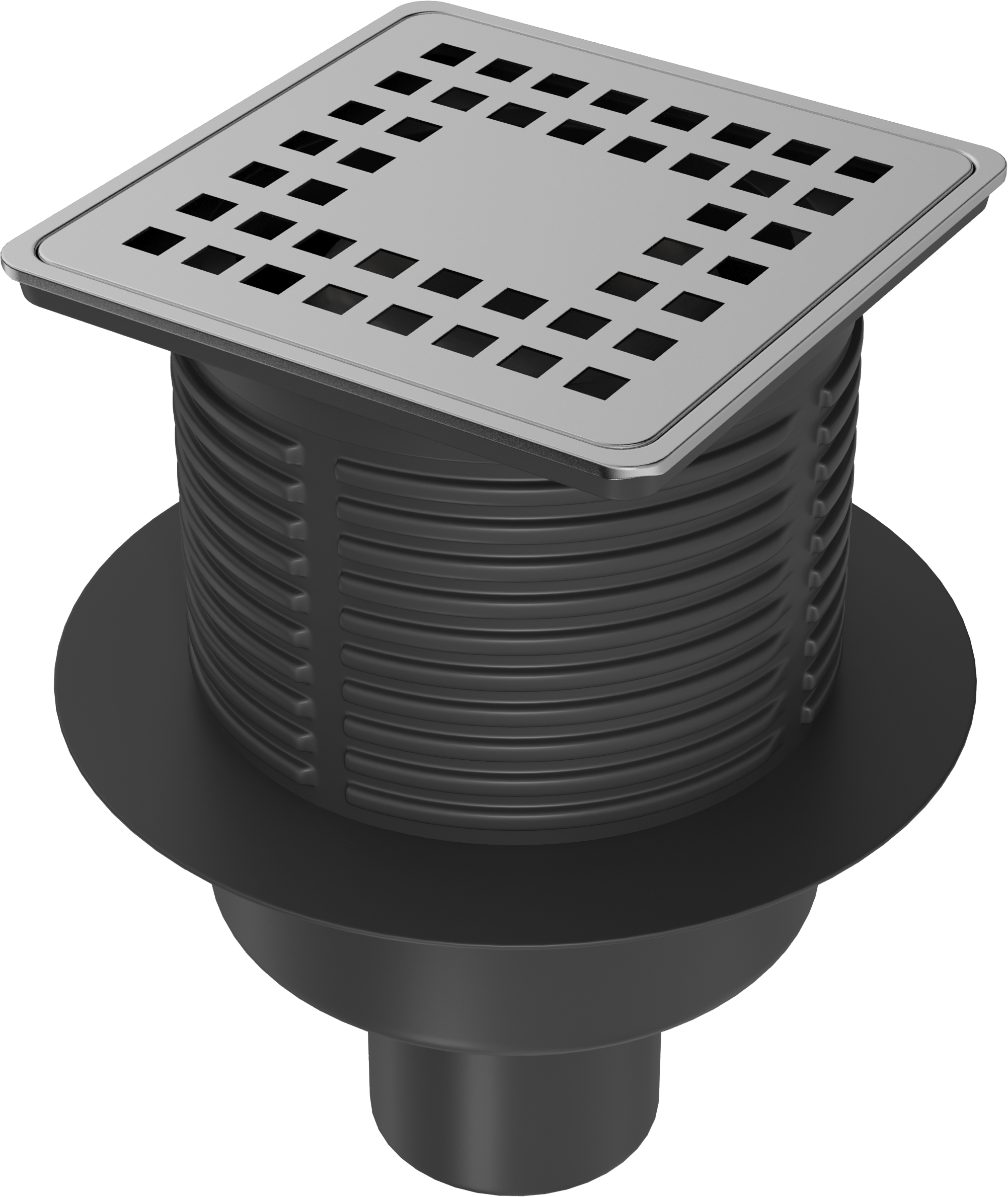 Душевой трап CK DRAIN 3000-0010 10x10, в пол, хром, с сифоном купить в Тамбове