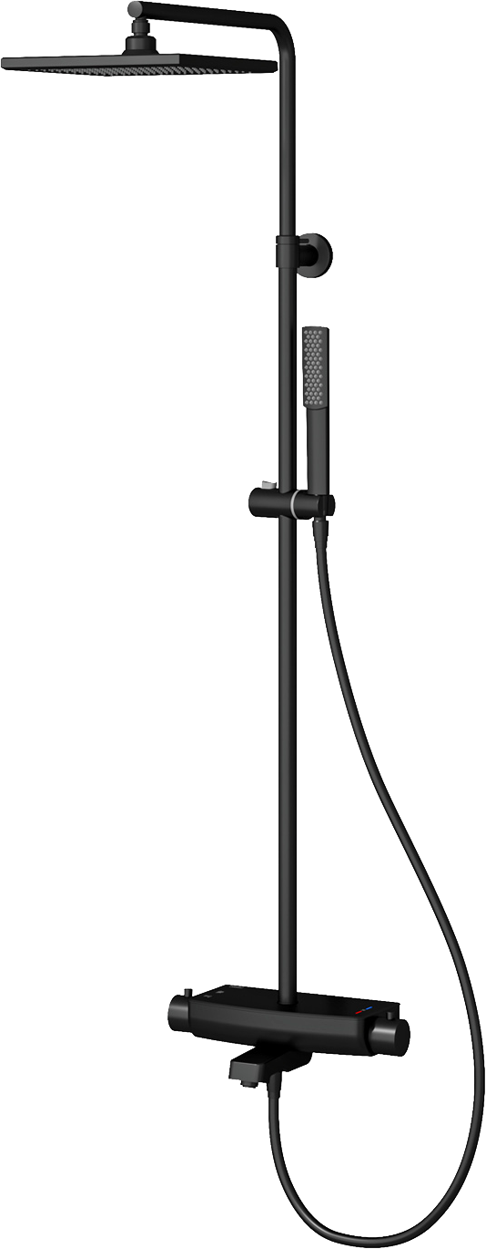 Душевая стойка Teska Mira DK3680 черный матовый