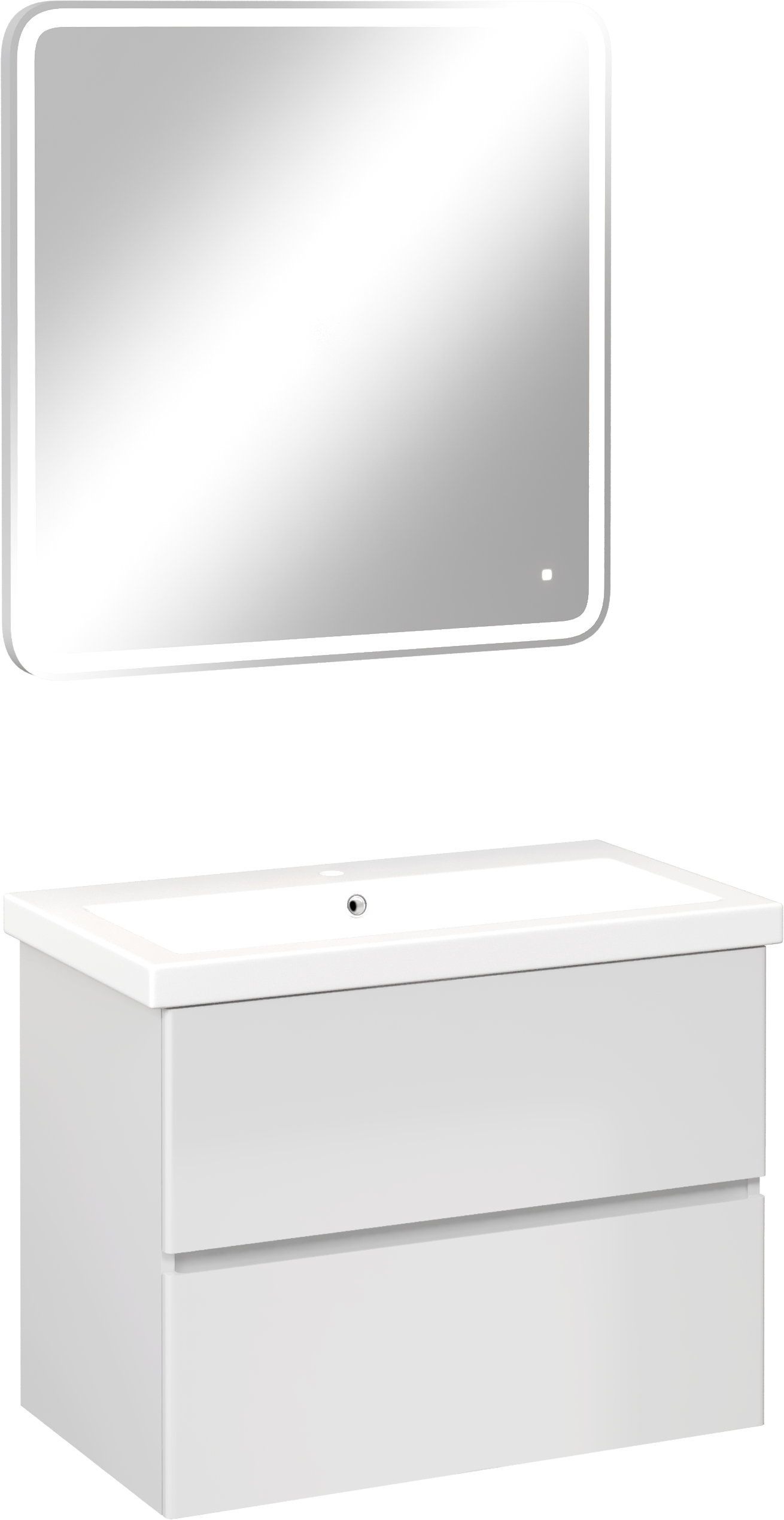 Мебель для ванной комнаты STWORKI Колдинг 80 белая, с раковиной Como 80