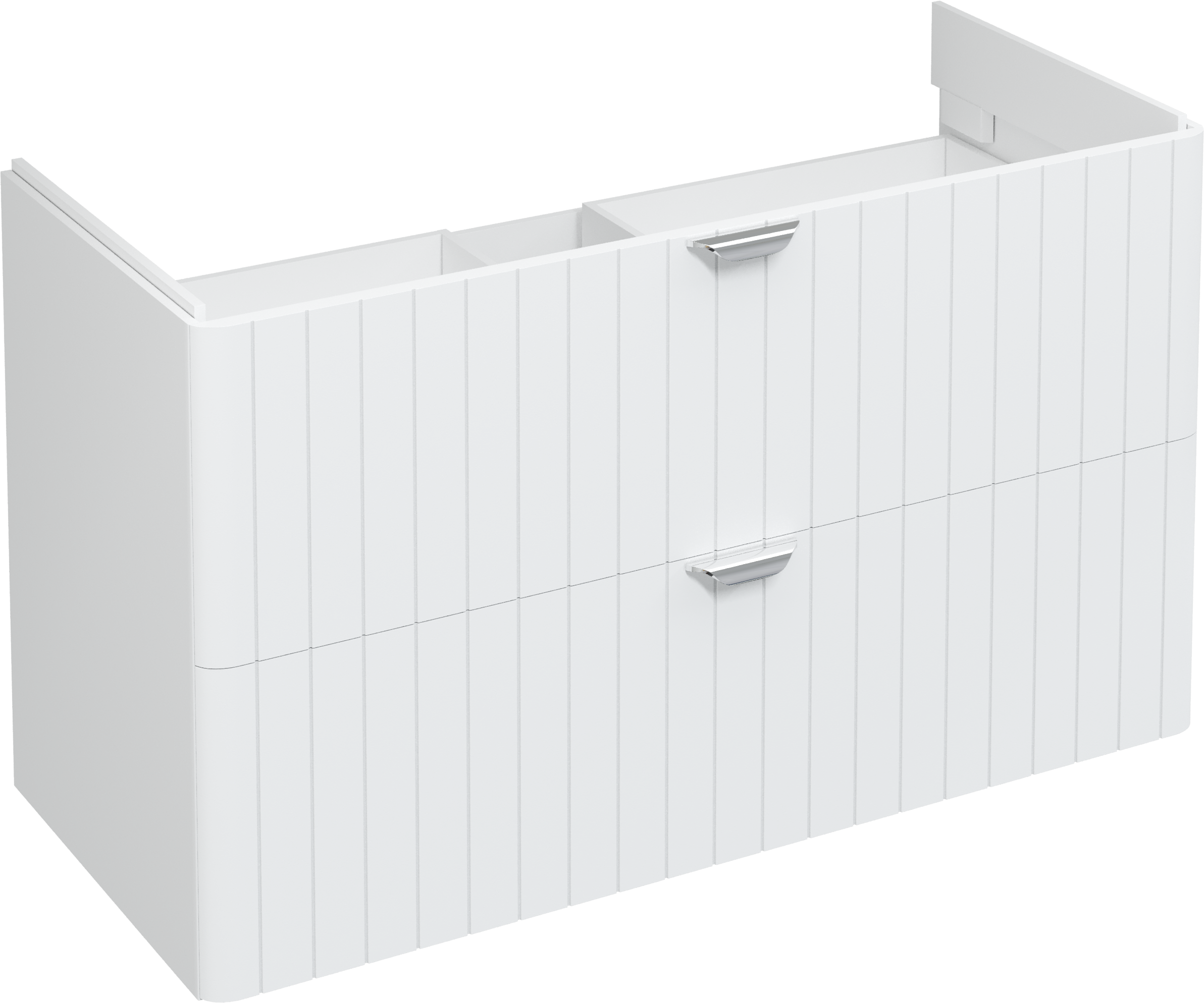 Тумба под раковину STWORKI Ларвик 105 белая матовая