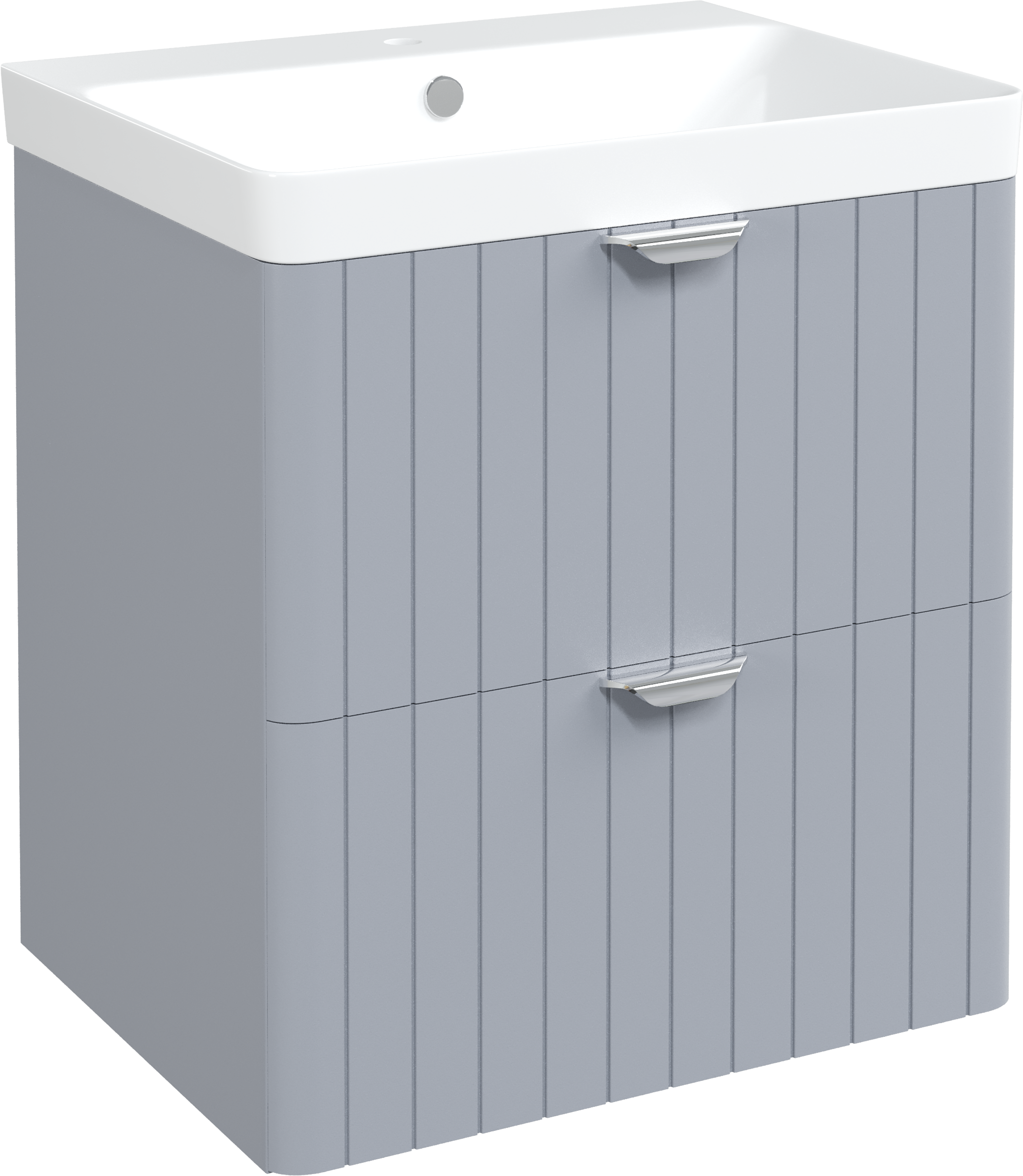 Тумба с раковиной STWORKI Ларвик 60 серая матовая