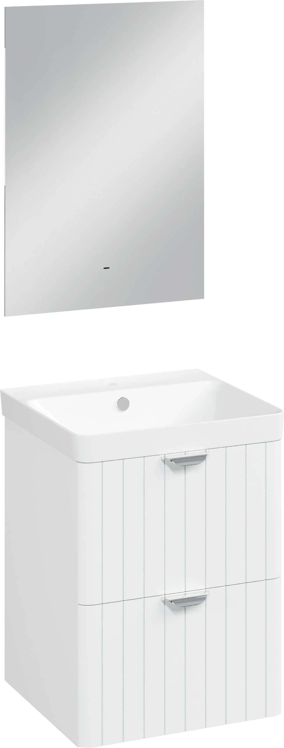 Мебель для ванной комнаты STWORKI Ларвик 50 белая матовая