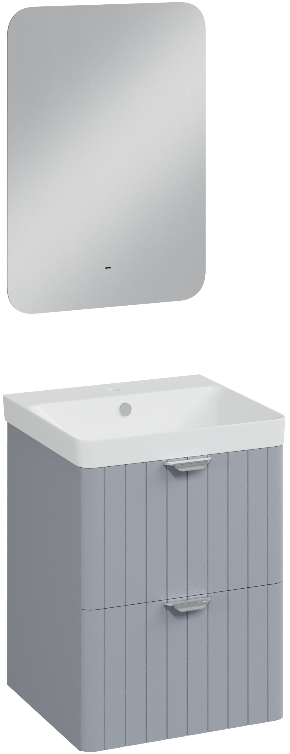 Мебель для ванной комнаты STWORKI Ларвик 50 серая матовая