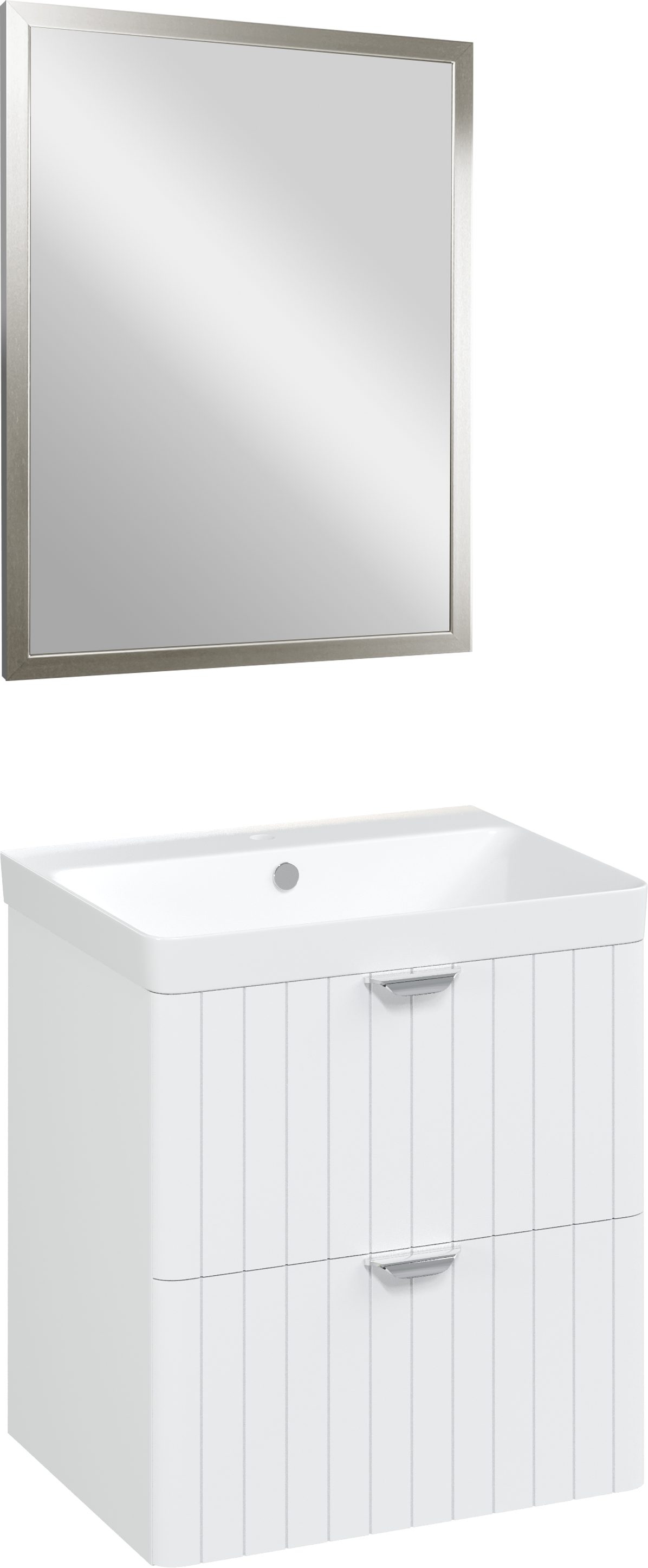 Мебель для ванной комнаты STWORKI Ларвик 60 белая матовая
