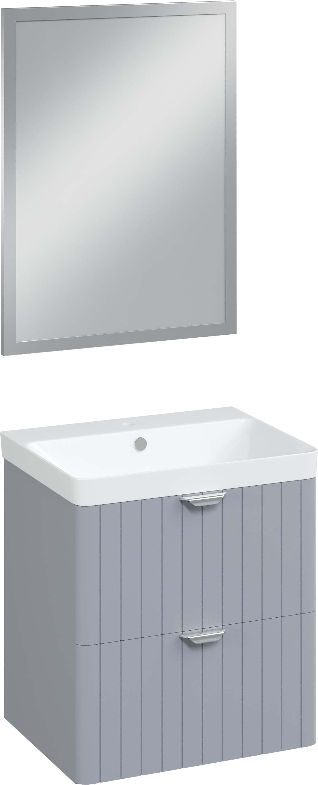 Мебель для ванной комнаты STWORKI Ларвик 60 серая матовая